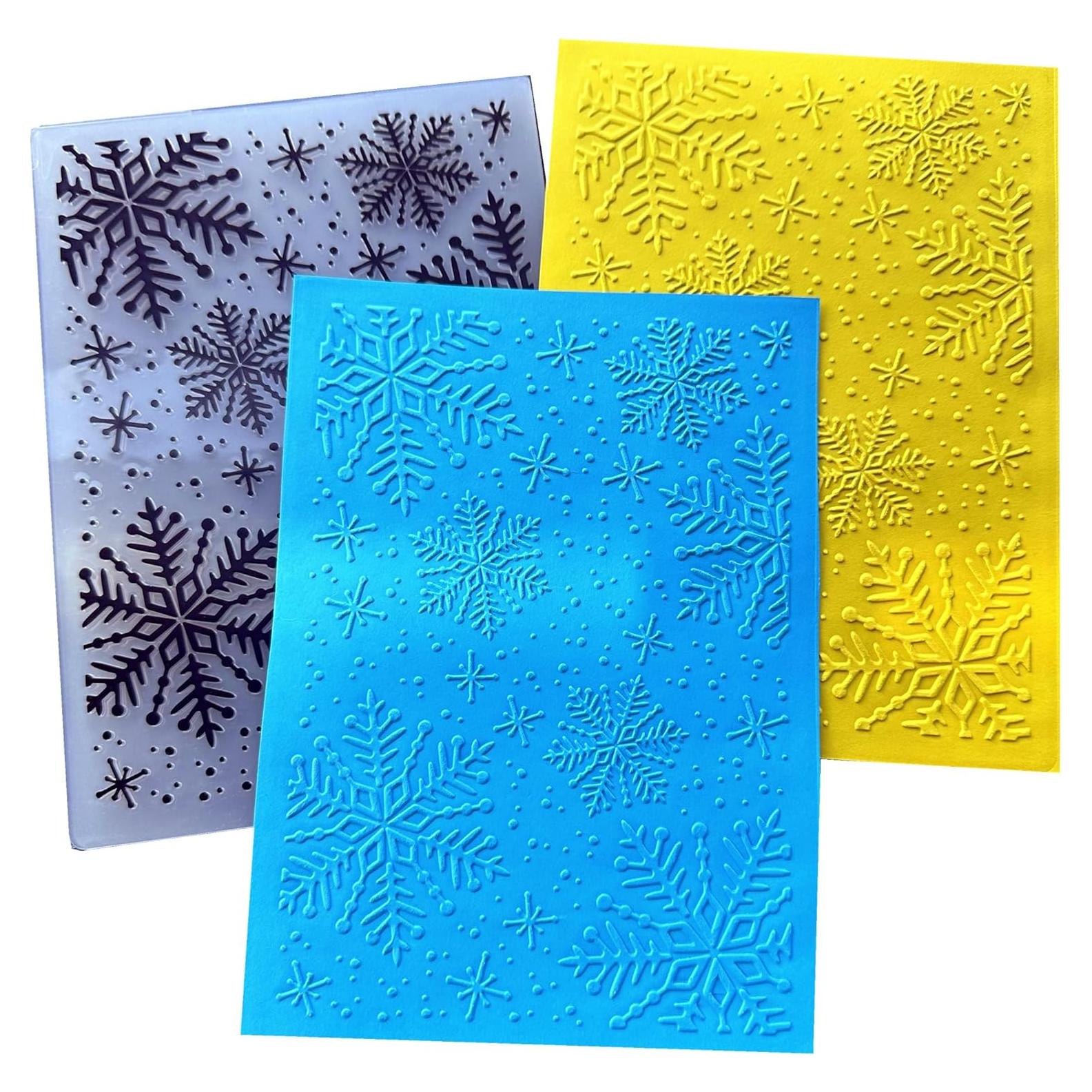 Carpeta de Embossing Arbuya Copos de Nieve 17.8x12.7cm