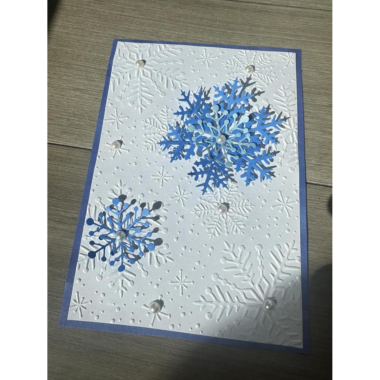 Carpeta de Embossing Arbuya Copos de Nieve 17.8x12.7cm