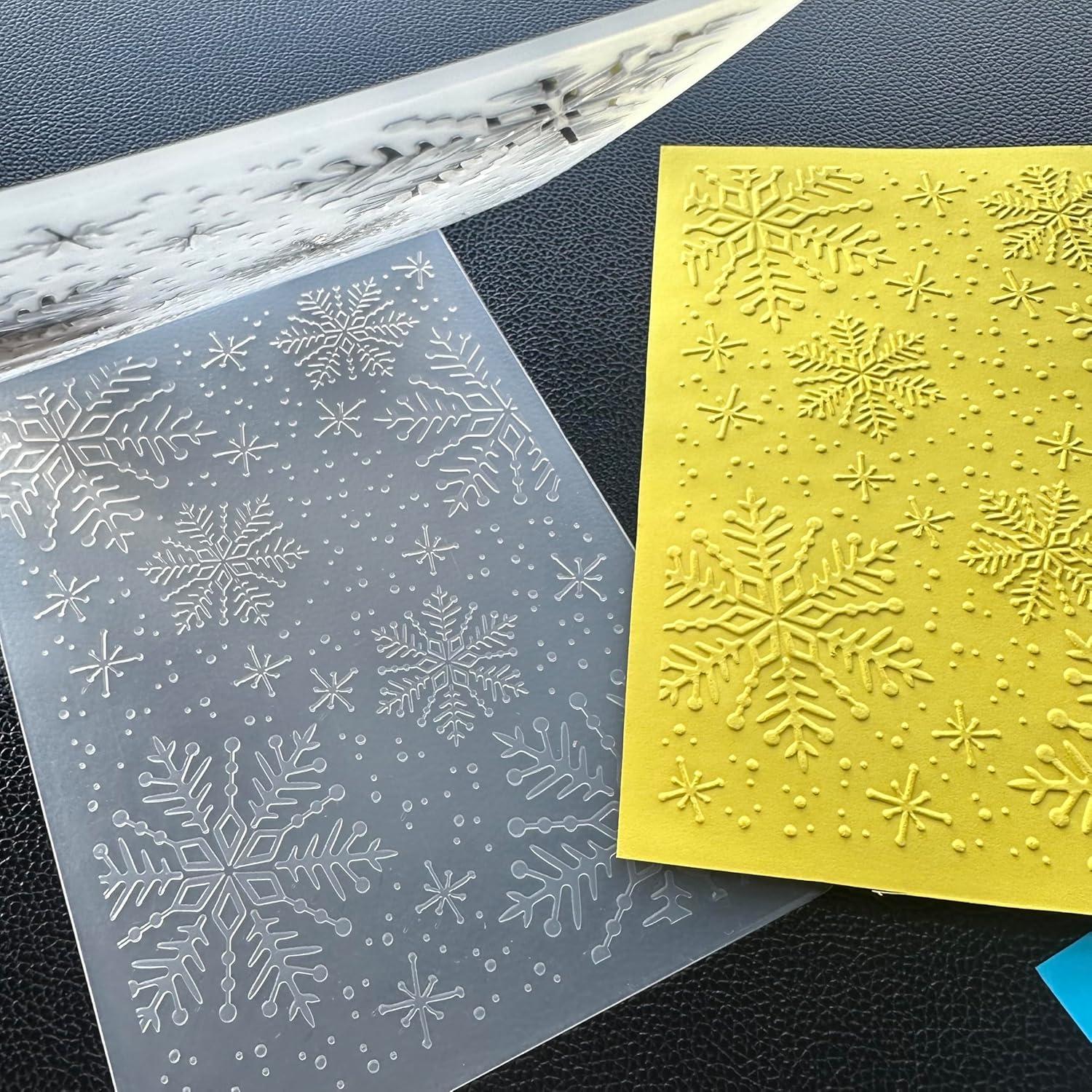 Carpeta de Embossing Arbuya Copos de Nieve 17.8x12.7cm