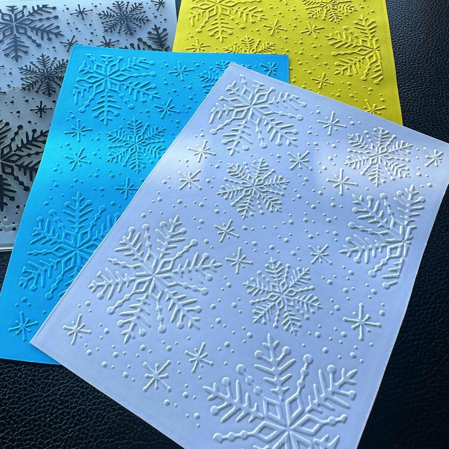 Carpeta de Embossing Arbuya Copos de Nieve 17.8x12.7cm