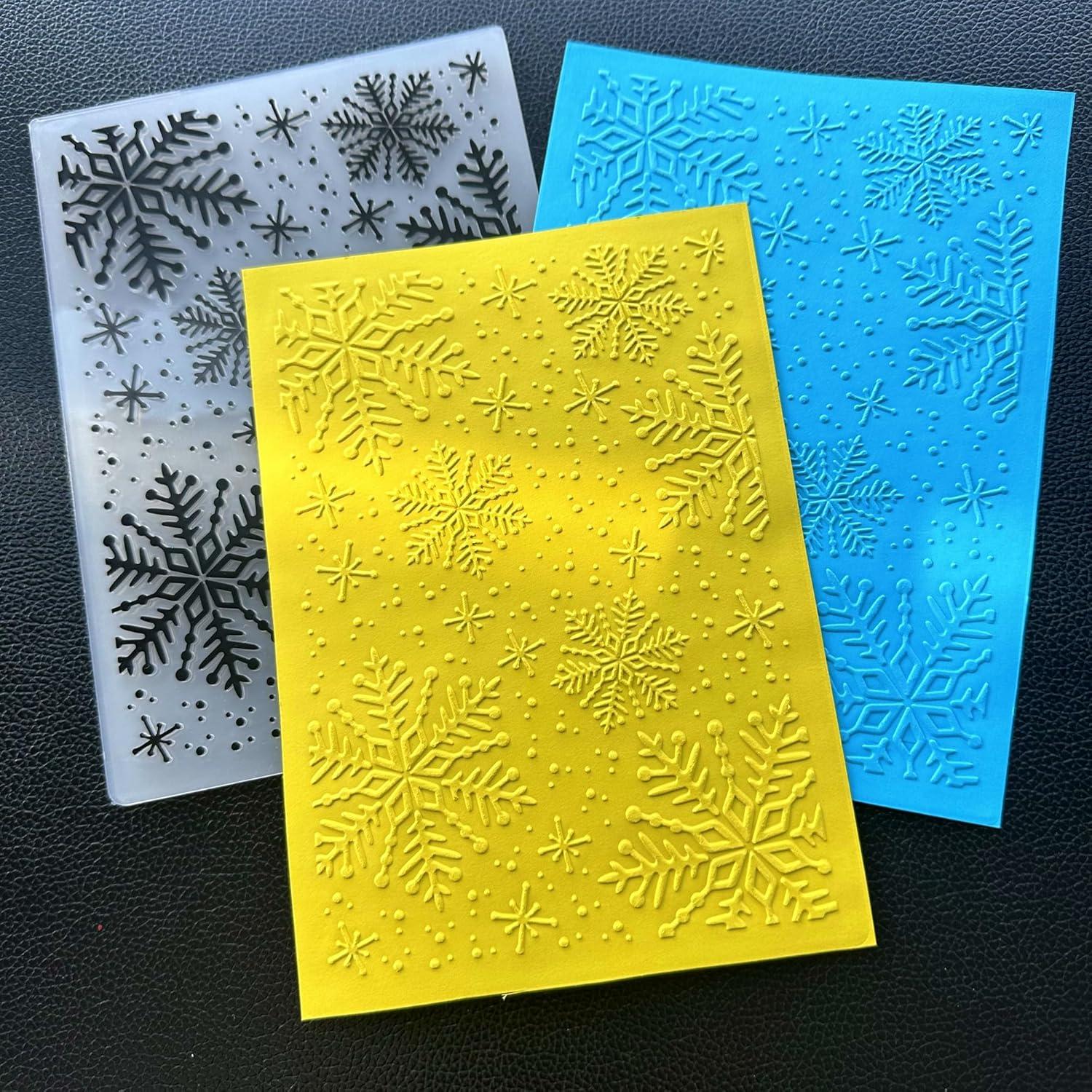 Carpeta de Embossing Arbuya Copos de Nieve 17.8x12.7cm