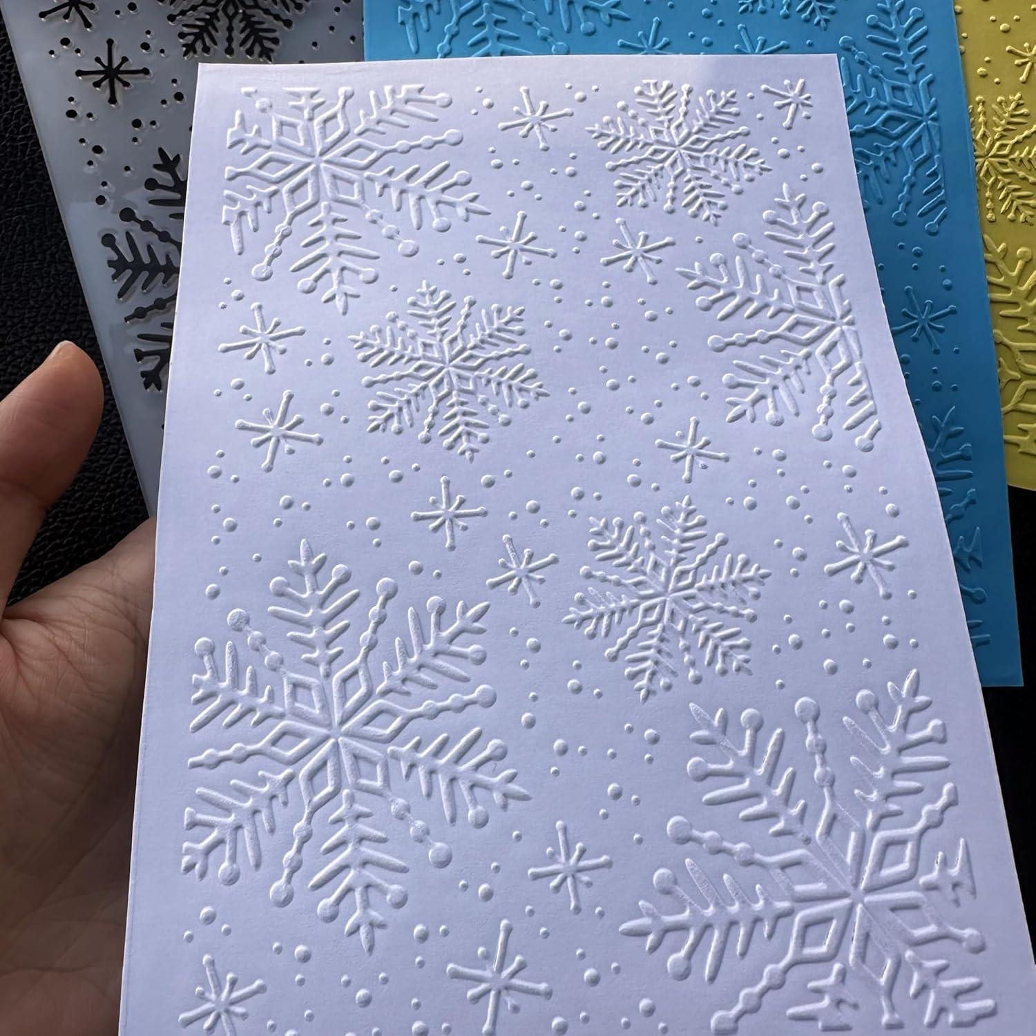 Carpeta de Embossing Arbuya Copos de Nieve 17.8x12.7cm