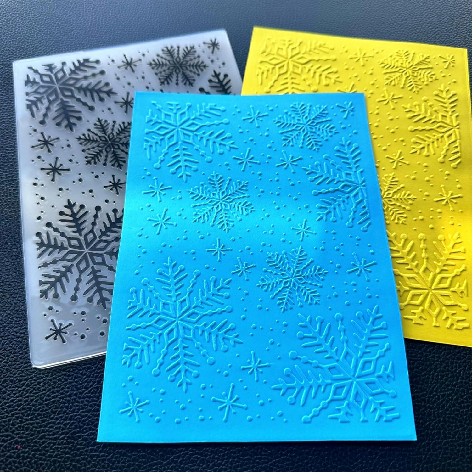 Carpeta de Embossing Arbuya Copos de Nieve 17.8x12.7cm