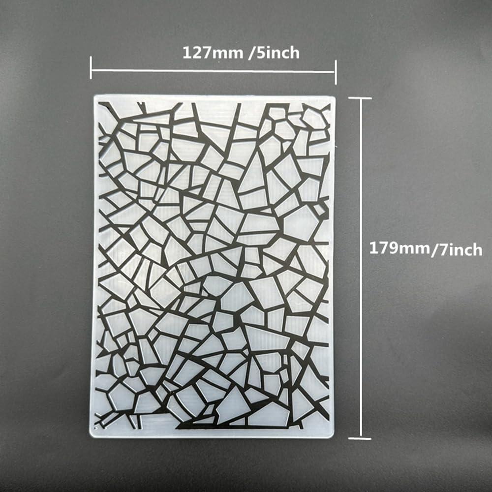Plantilla de Embosado 3D Plástico 12.7x17.8 cm para Scrapbooking