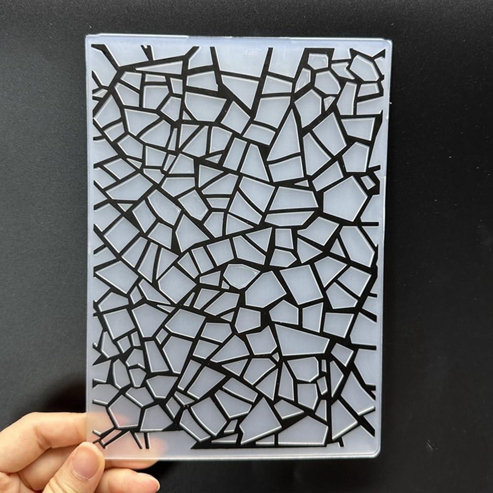 Plantilla de Embosado 3D Plástico 12.7x17.8 cm para Scrapbooking