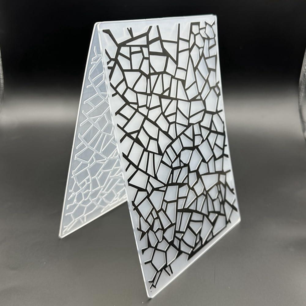 Plantilla de Embosado 3D Plástico 12.7x17.8 cm para Scrapbooking