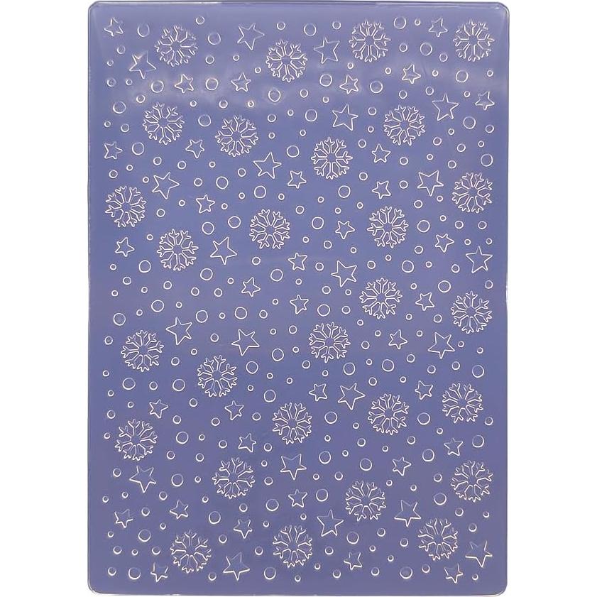 Carpeta de Relieve Plástico A6 Copos de Nieve Guanyu