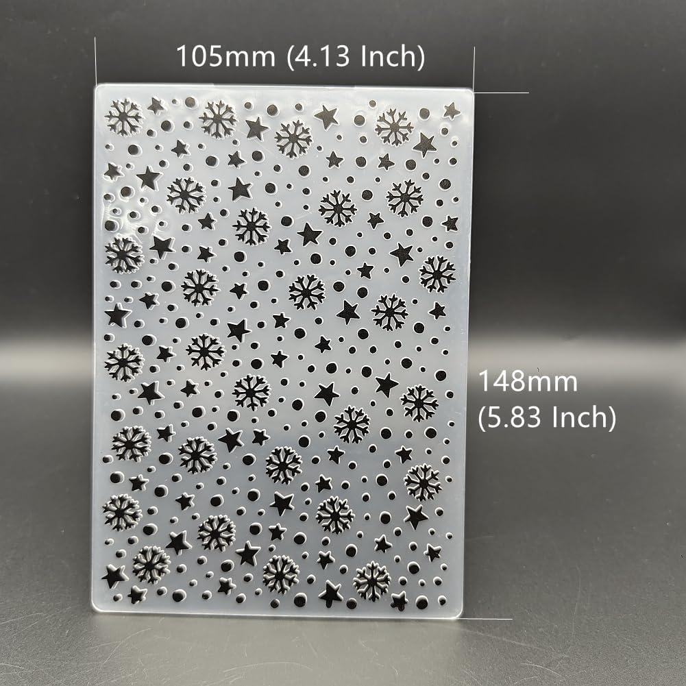 Carpeta de Relieve Plástico A6 Copos de Nieve Guanyu