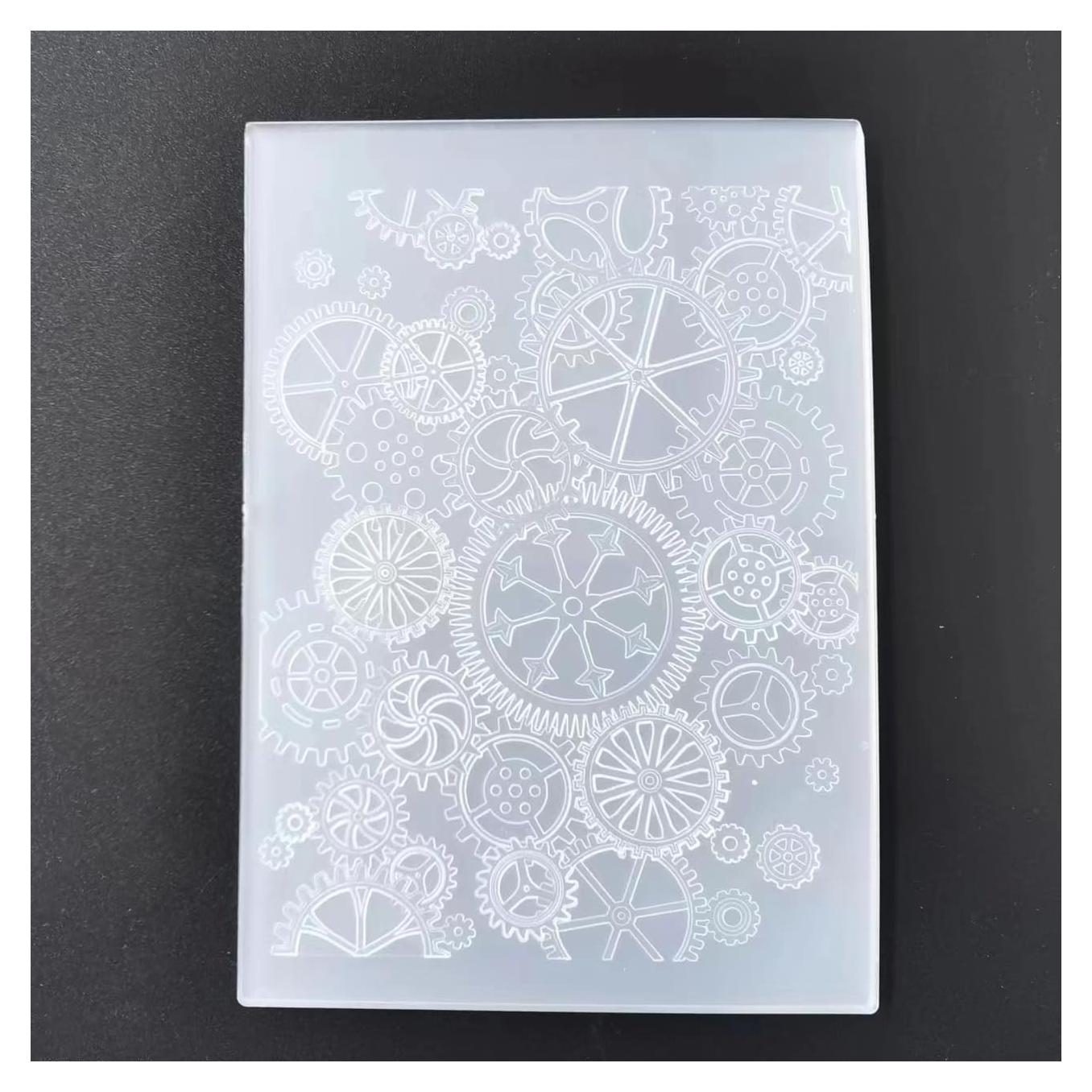 Carpeta de Relieve 3D WooYangFun para Tarjetas DIY Floral 10.16x15.24 cm
