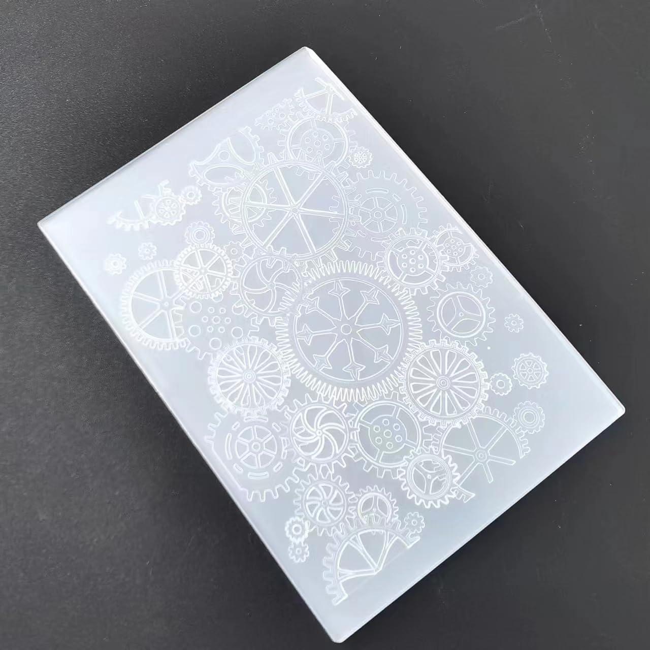 Carpeta de Relieve 3D WooYangFun para Tarjetas DIY Floral 10.16x15.24 cm