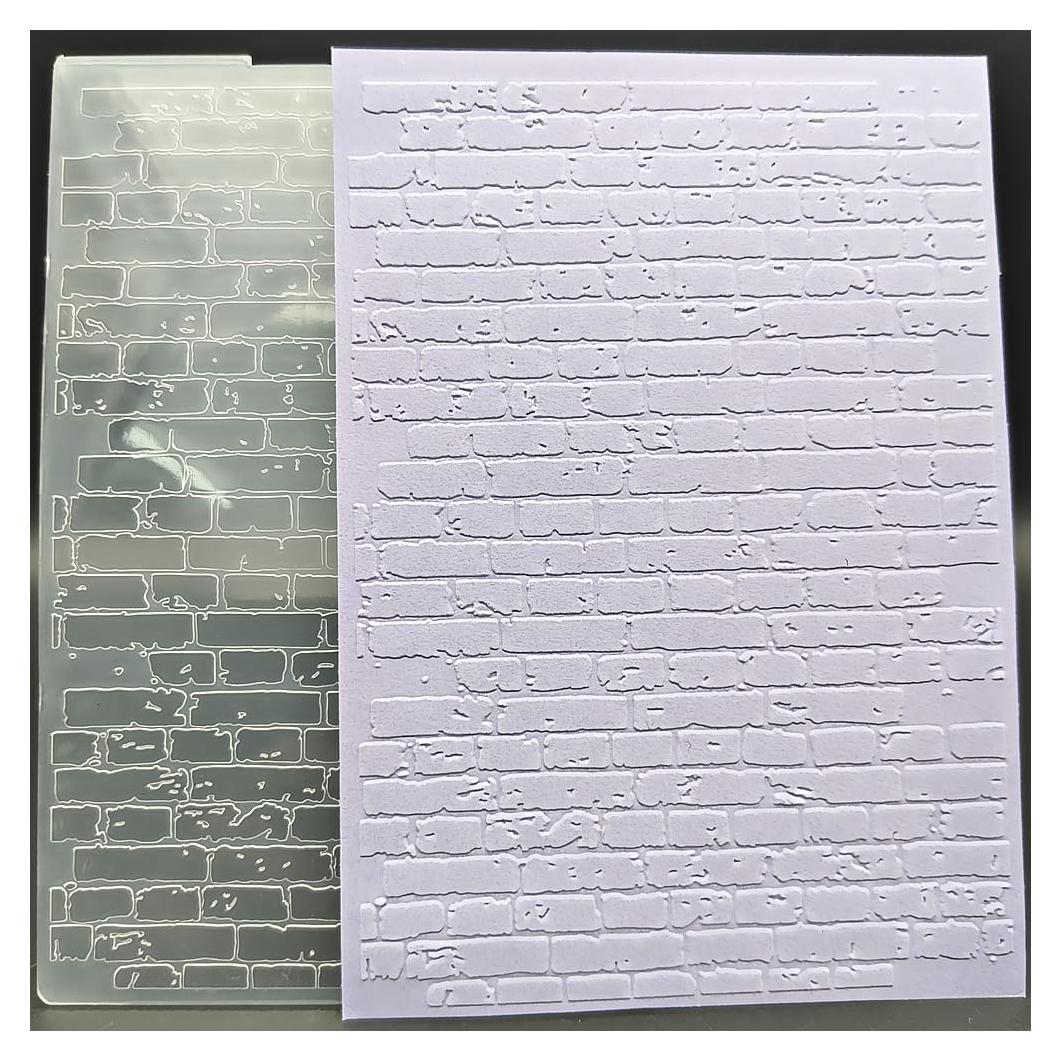 Carpeta de Relieve Plástico 12.7x17.8 cm Guanyu para Scrapbooking