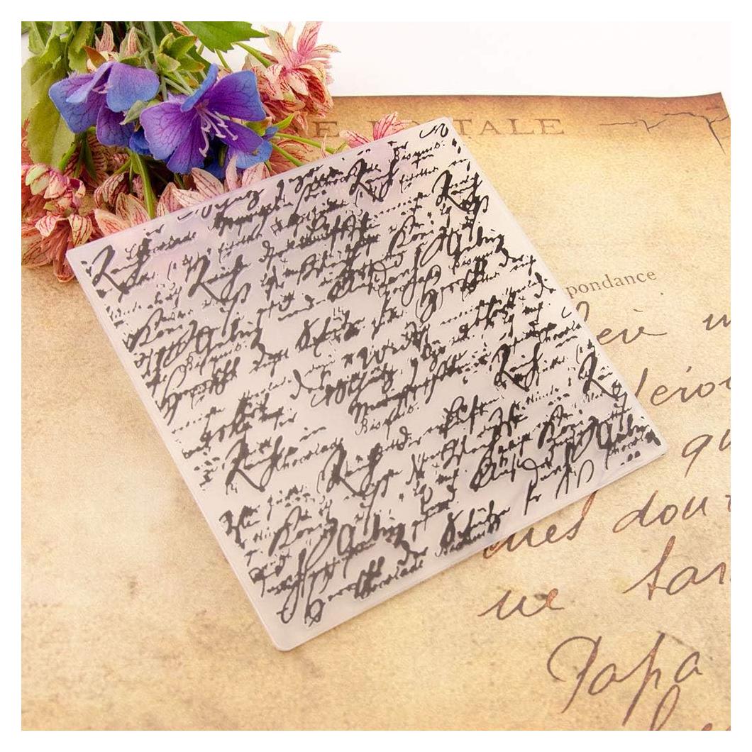 Carpeta de Relieve para Tarjetas DIY WYF 15x15cm Floral