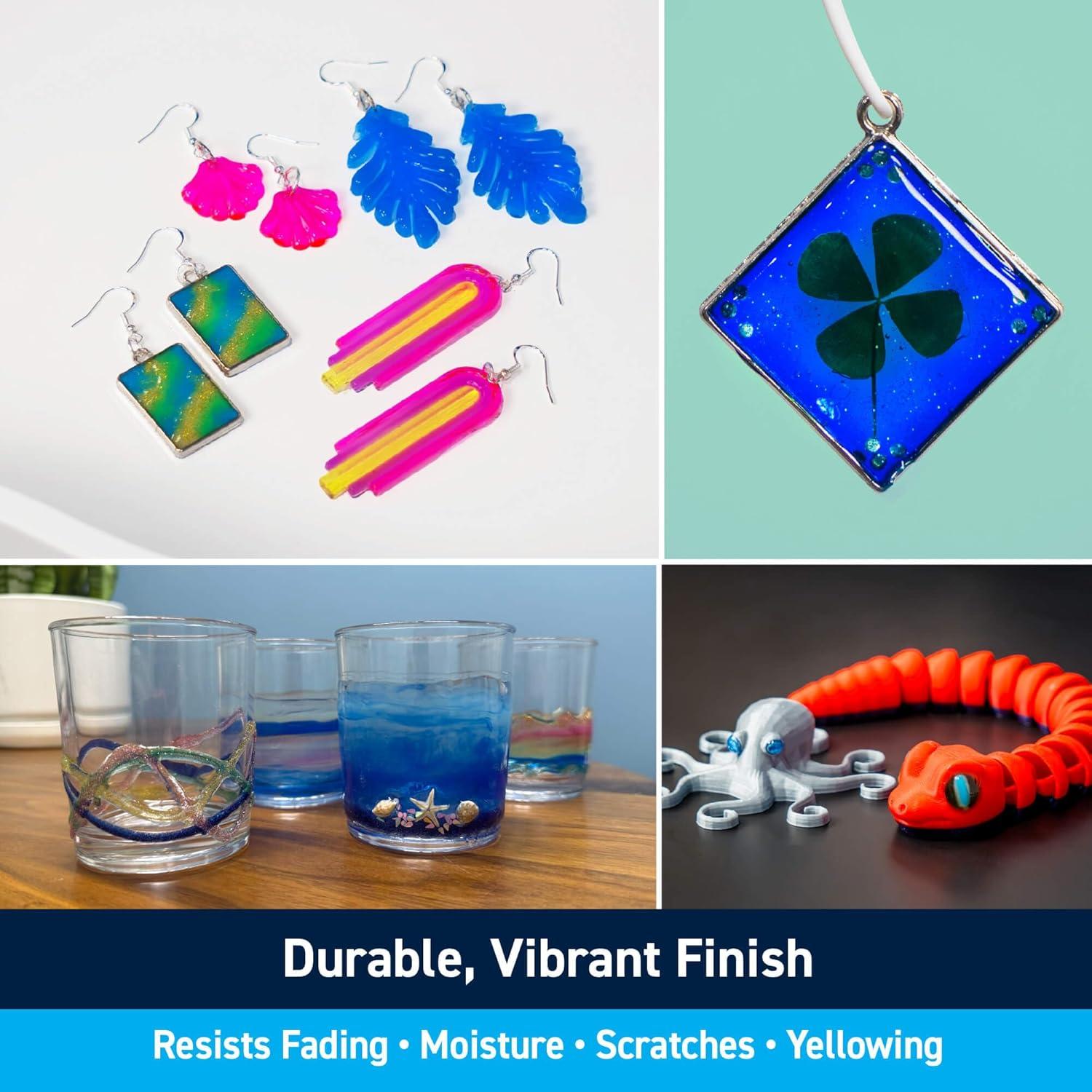 Kit de Resina UV Colorida Translúcida TotalBoat - 240g, 8 Colores