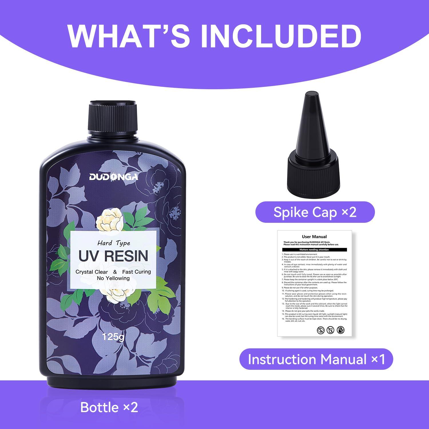 Resina UV 250g DUDONGA Epóxica Cristalina Secado Rápido