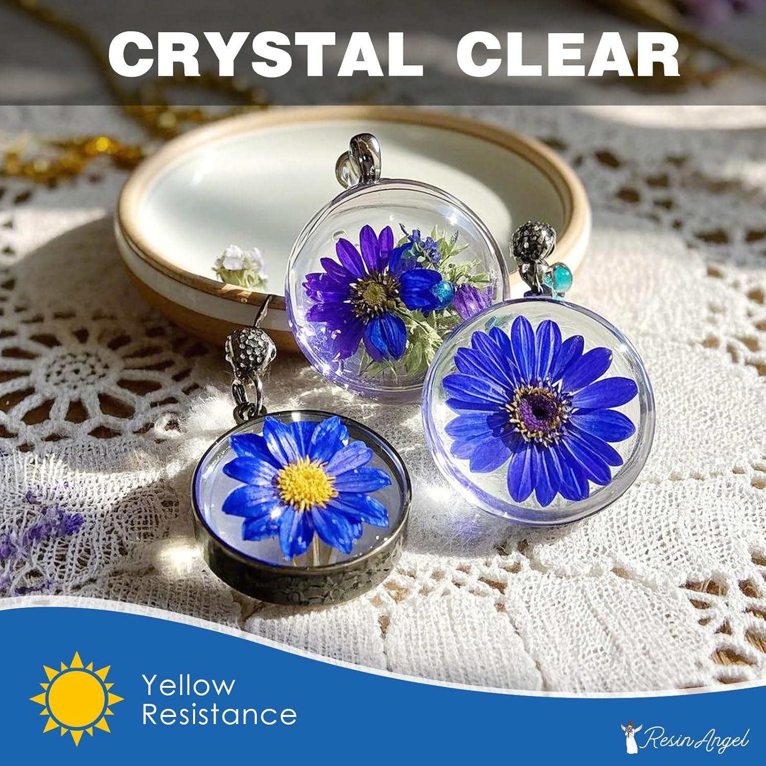 Kit de Resina UV ResinAngel 300g - Epóxica Transparente para Manualidades