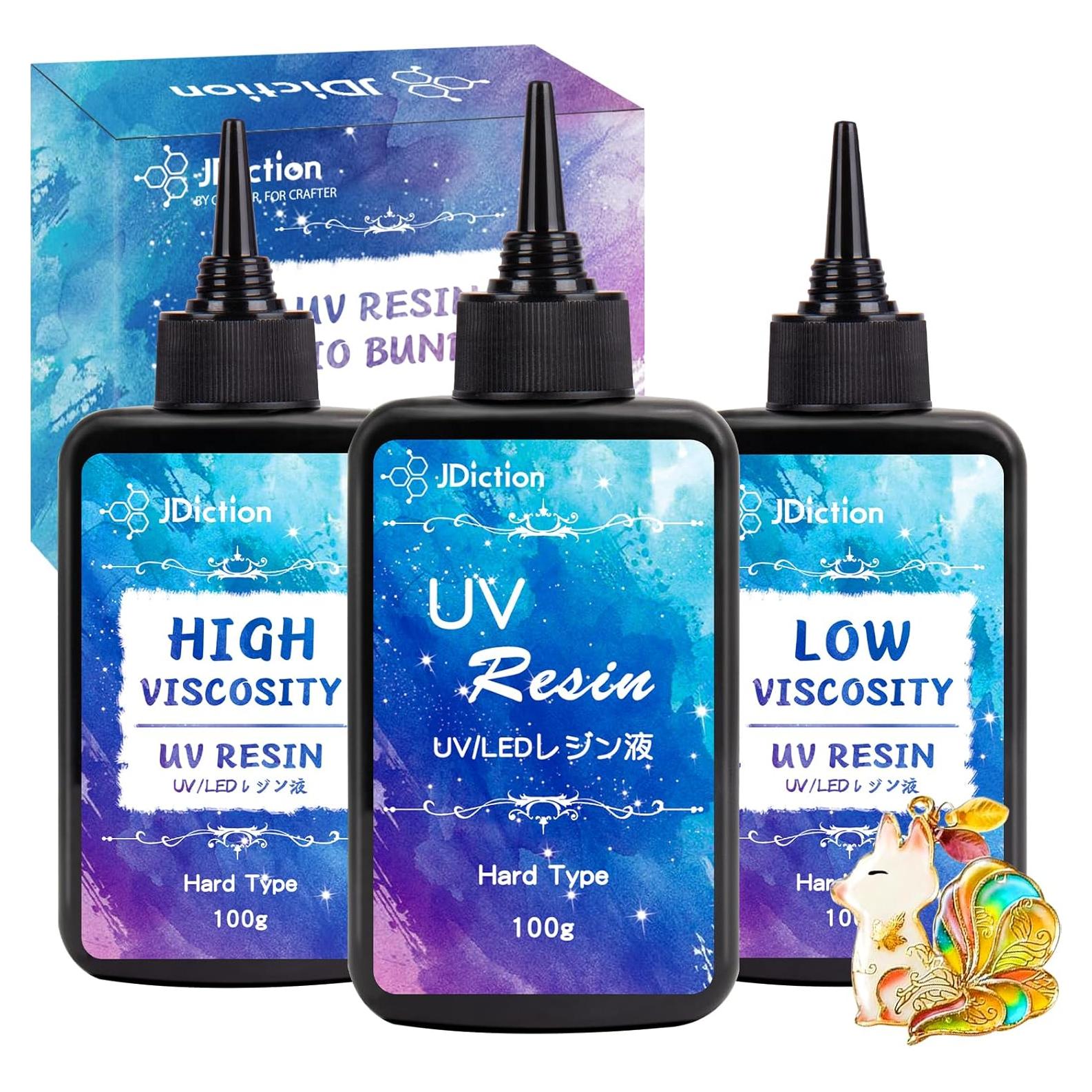 Paquete Trío Resina UV JDiction 300g - Viscosidades Variadas