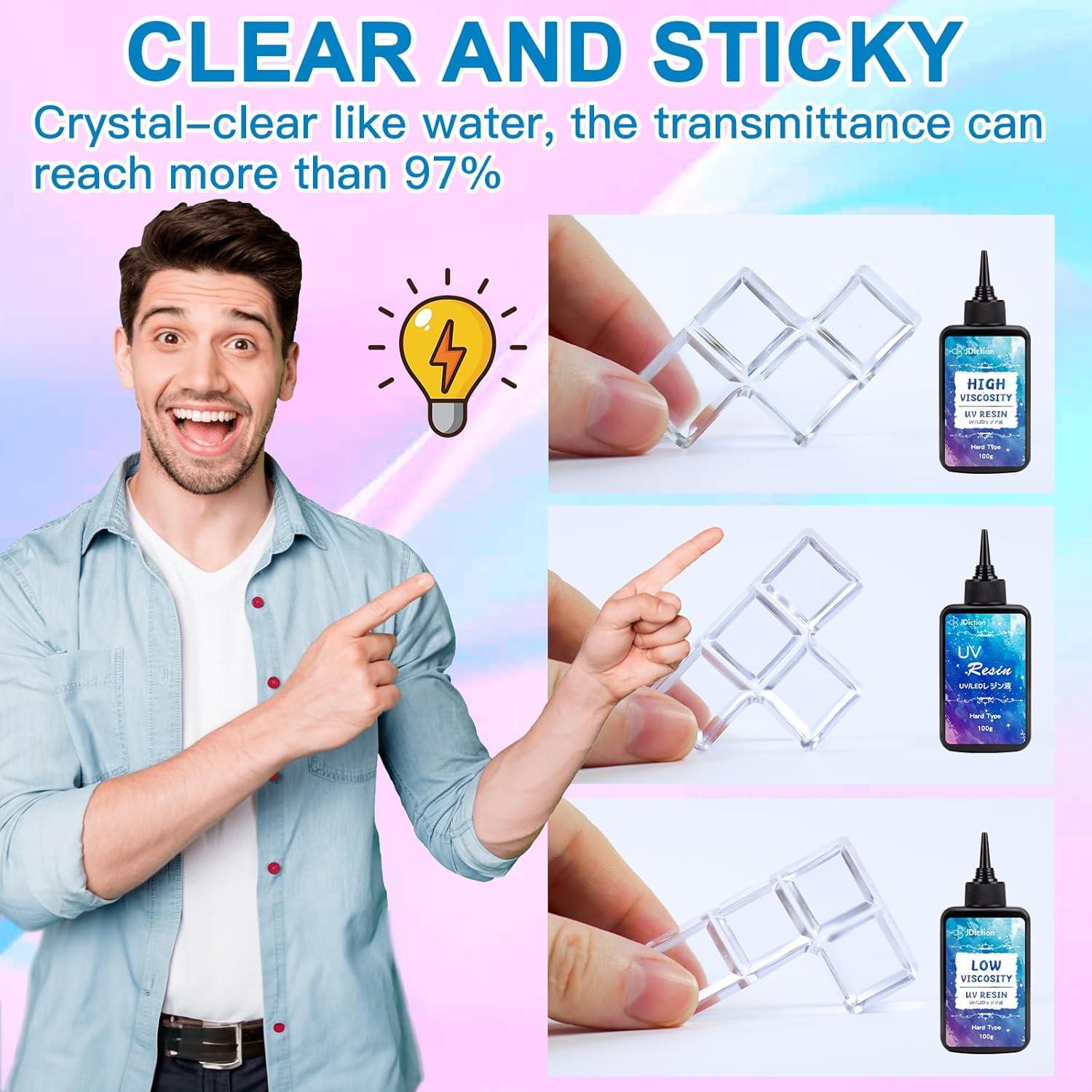 Paquete Trío Resina UV JDiction 300g - Viscosidades Variadas