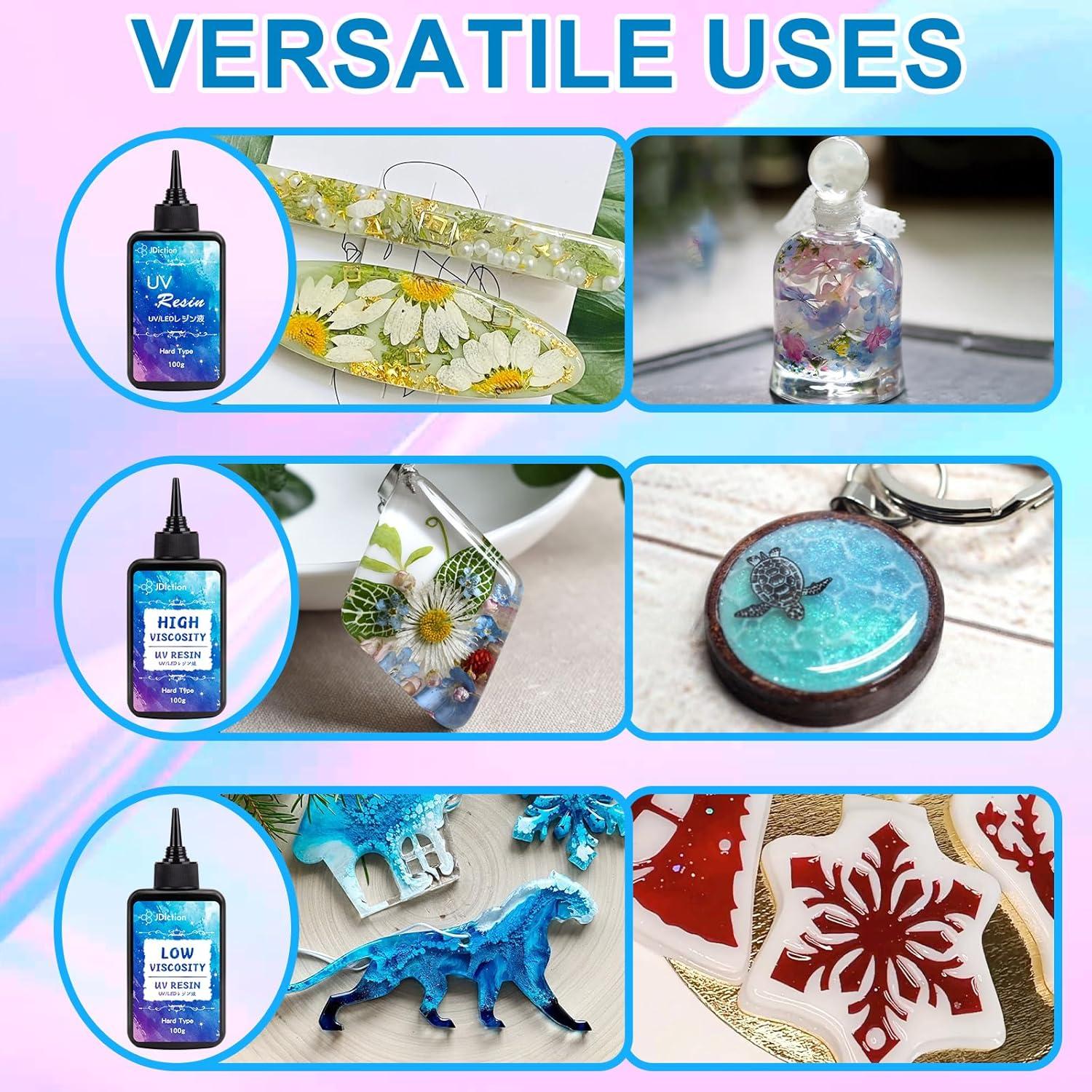 Paquete Trío Resina UV JDiction 300g - Viscosidades Variadas