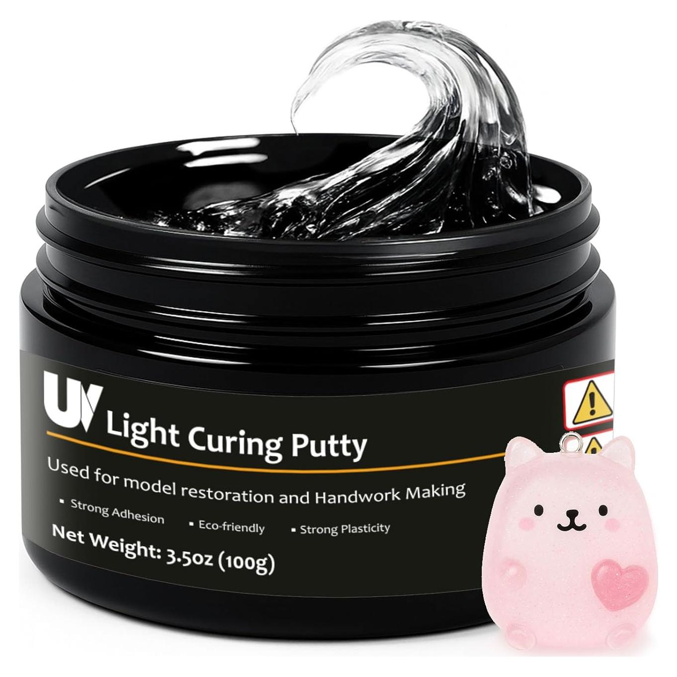 Masilla de Curado UV 100g 1DFAUL - Adhesivo Multiusos Rápido