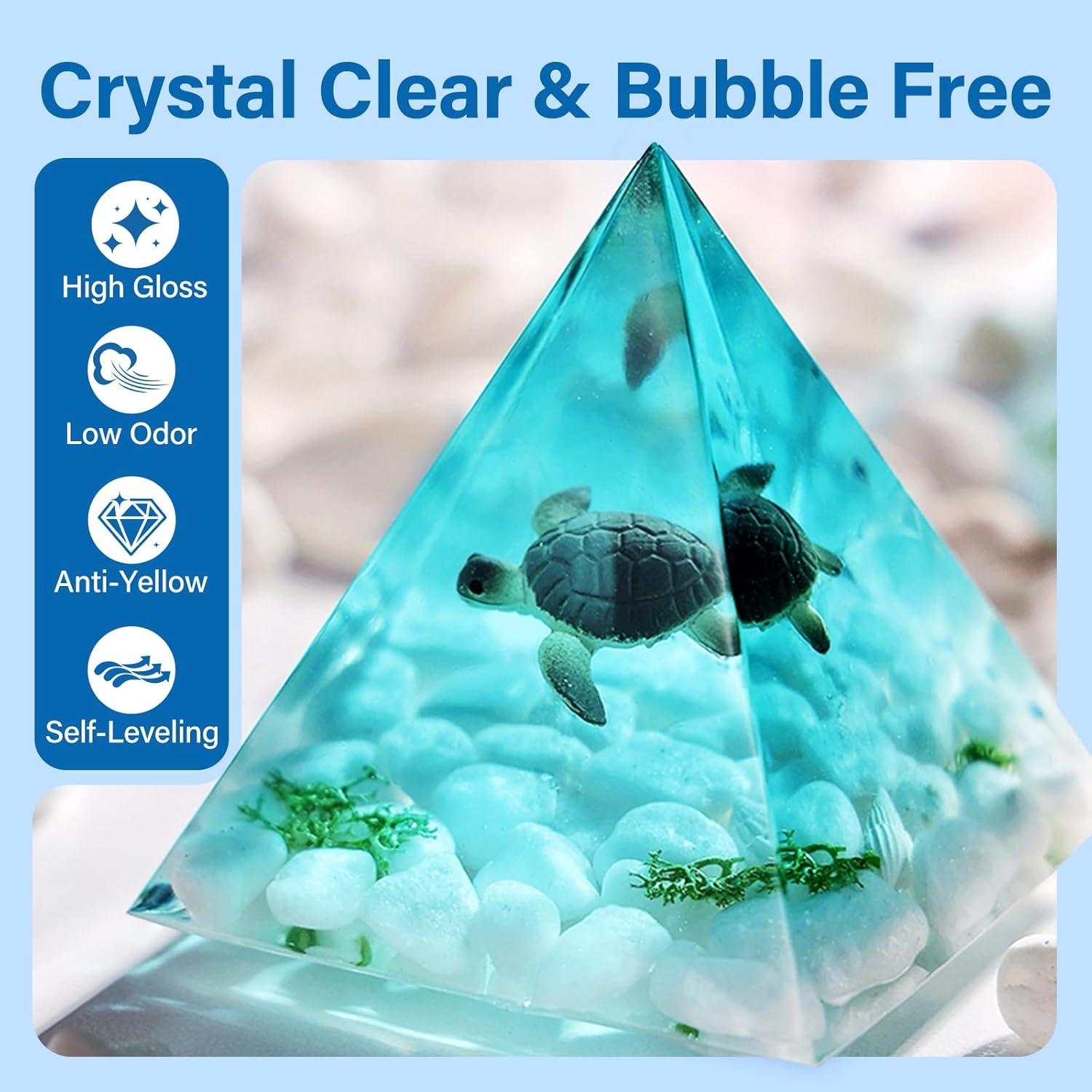 Kit de Resina Epoxy Completo LET'S RESIN 16oz con Moldes y Flores