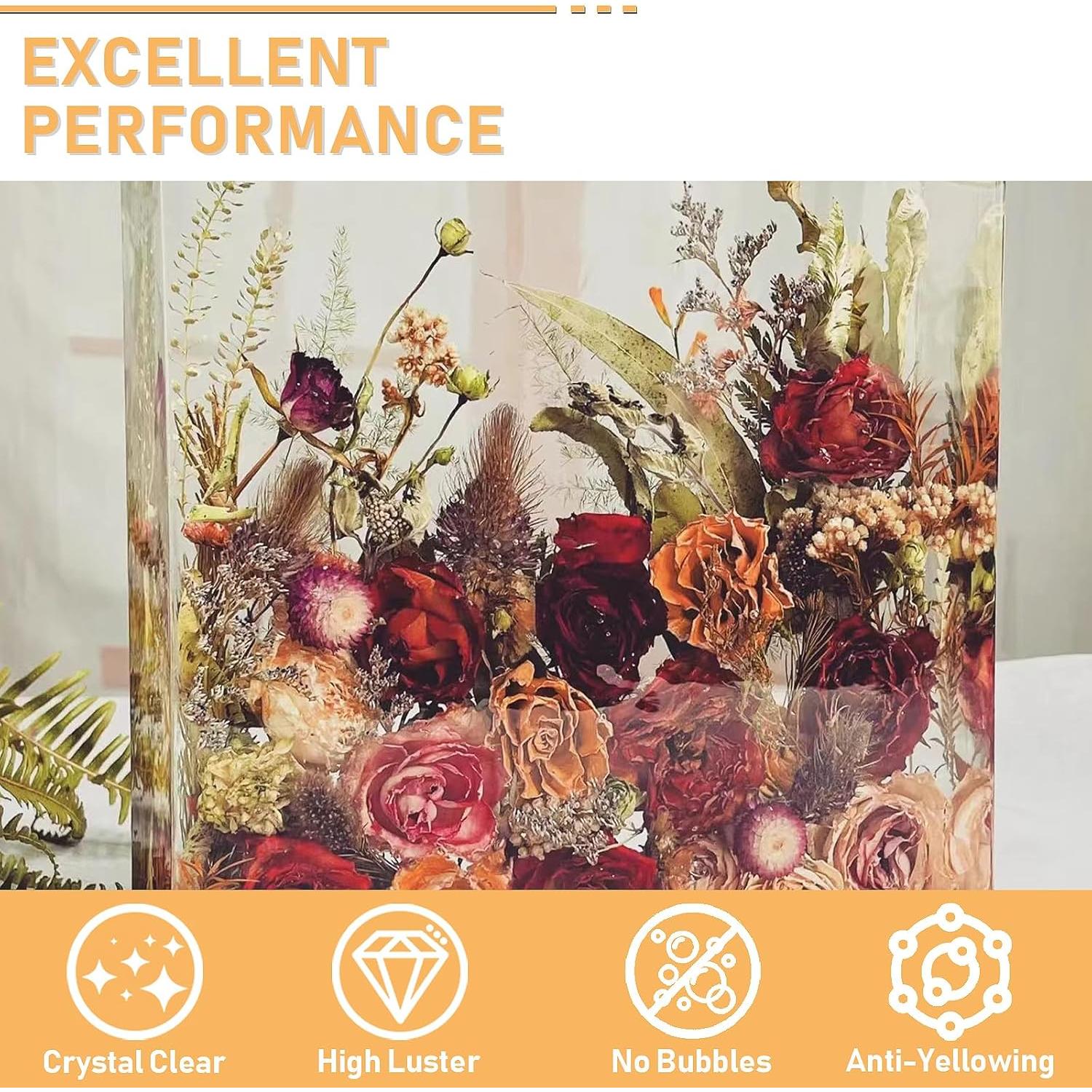 Kit de Resina Epóxica PUDUO 1022ml, Anti-Amarillenta, Fácil Mezcla