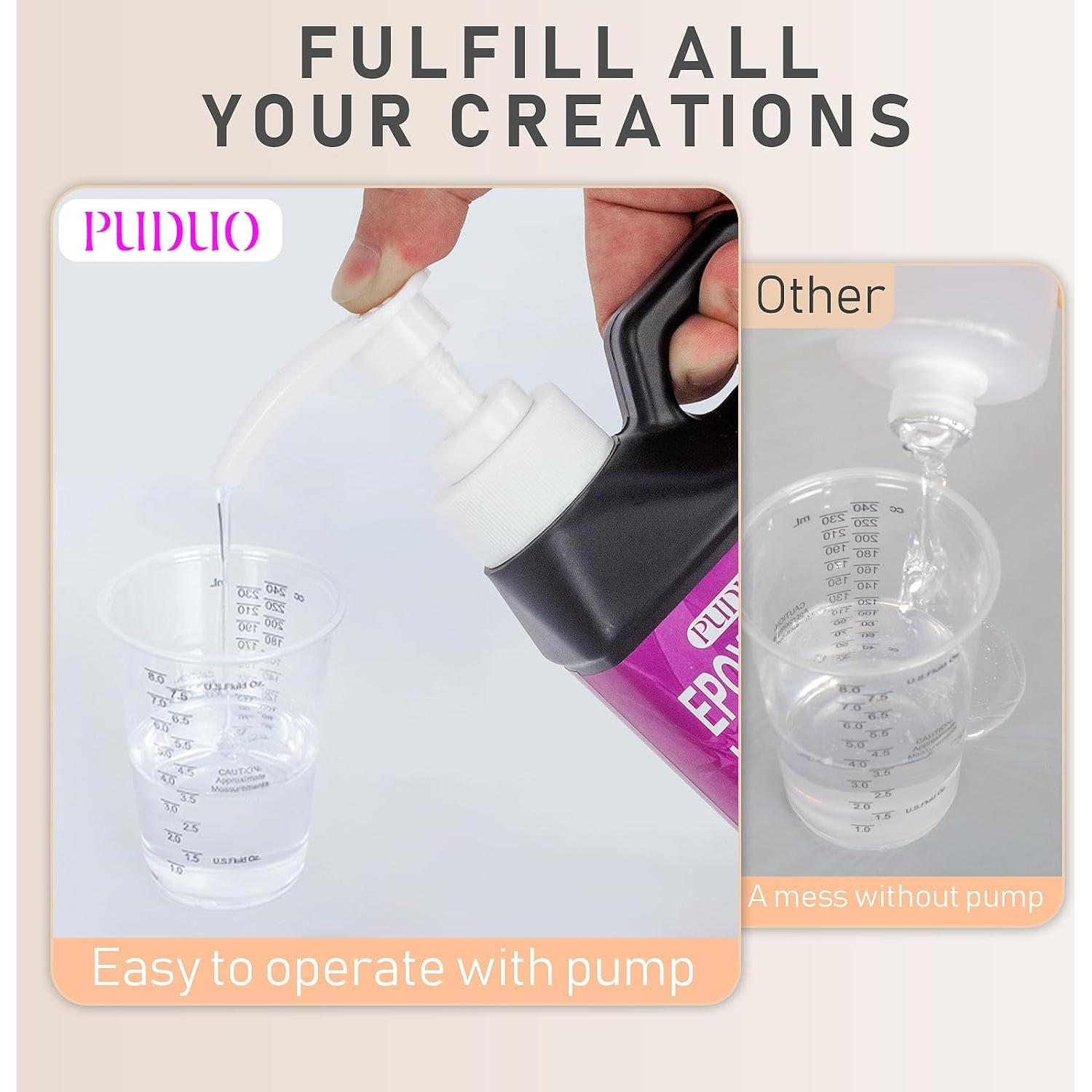 Kit de Resina Epóxica PUDUO 1022ml, Anti-Amarillenta, Fácil Mezcla