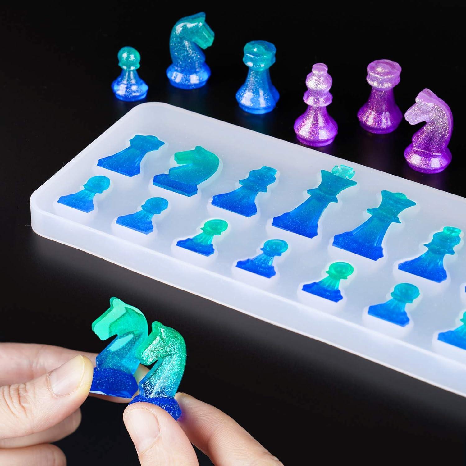 Kit de Moldes de Silicona NiArt para Ajedrez 3D DIY 28x28cm