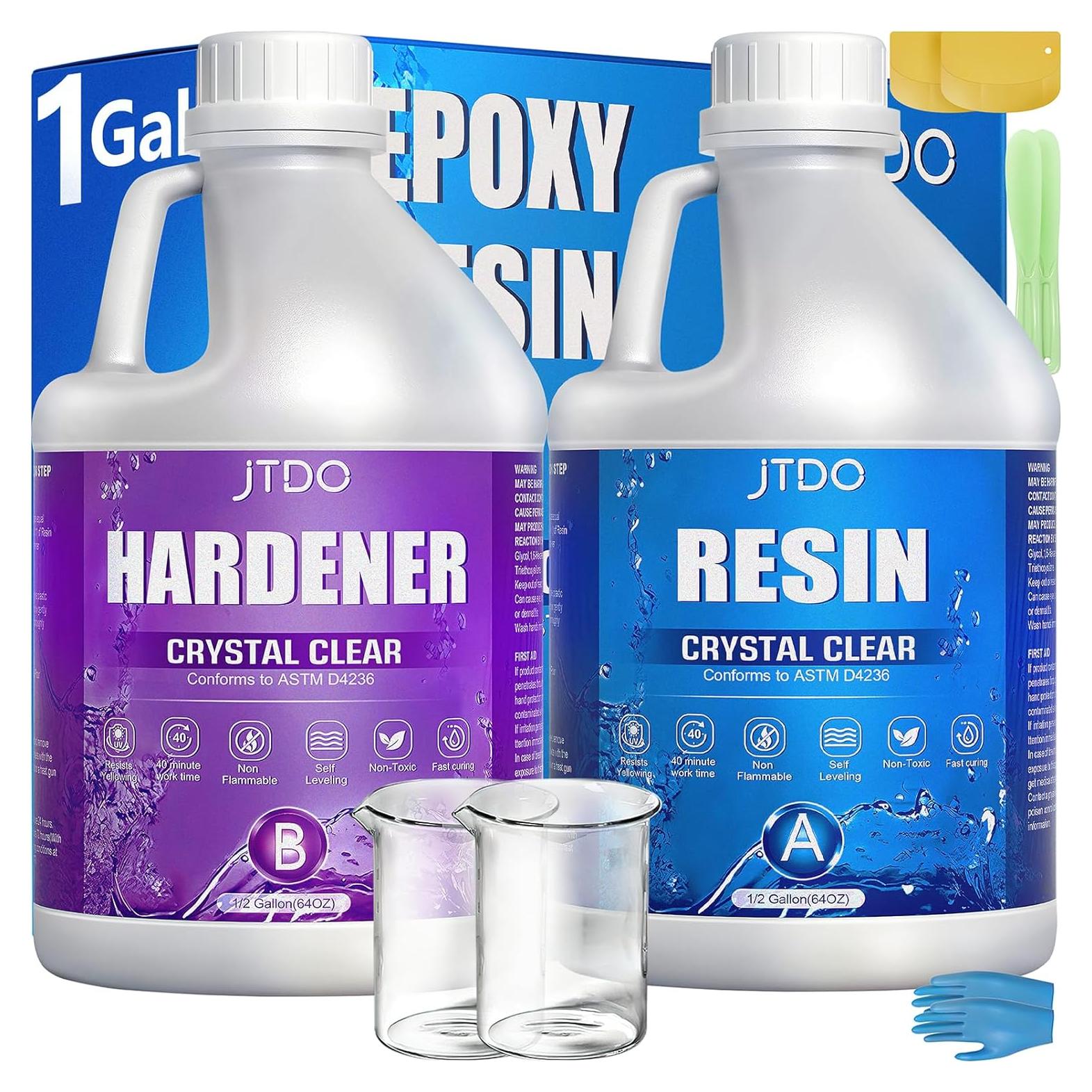 Resina Epóxica JTDO 3.78L Cristal Claro Autonivelante