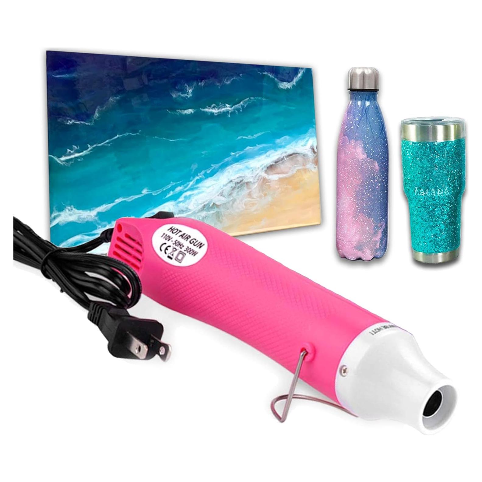 Pistola de Calor CALPALMY Rosa para Manualidades y Resina