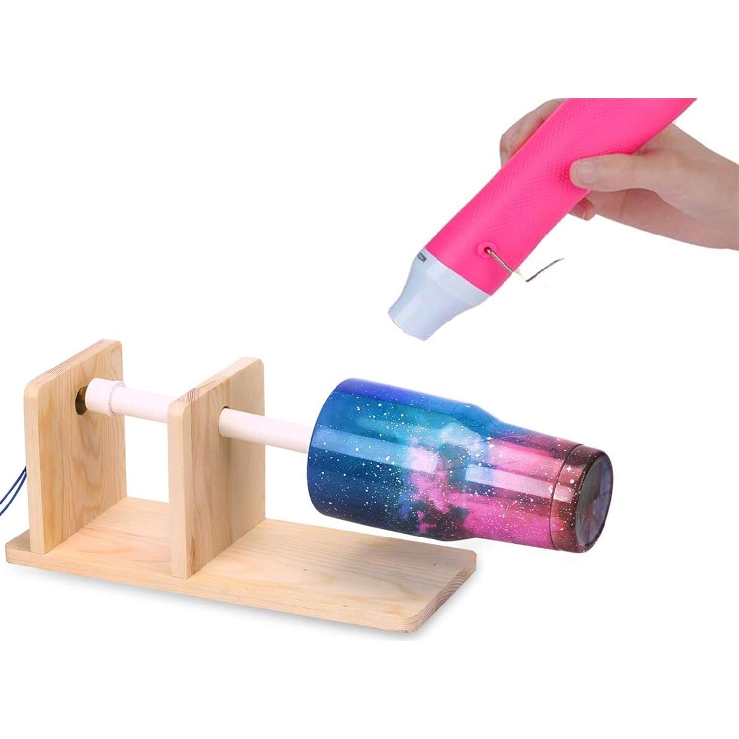 Pistola de Calor CALPALMY Rosa para Manualidades y Resina