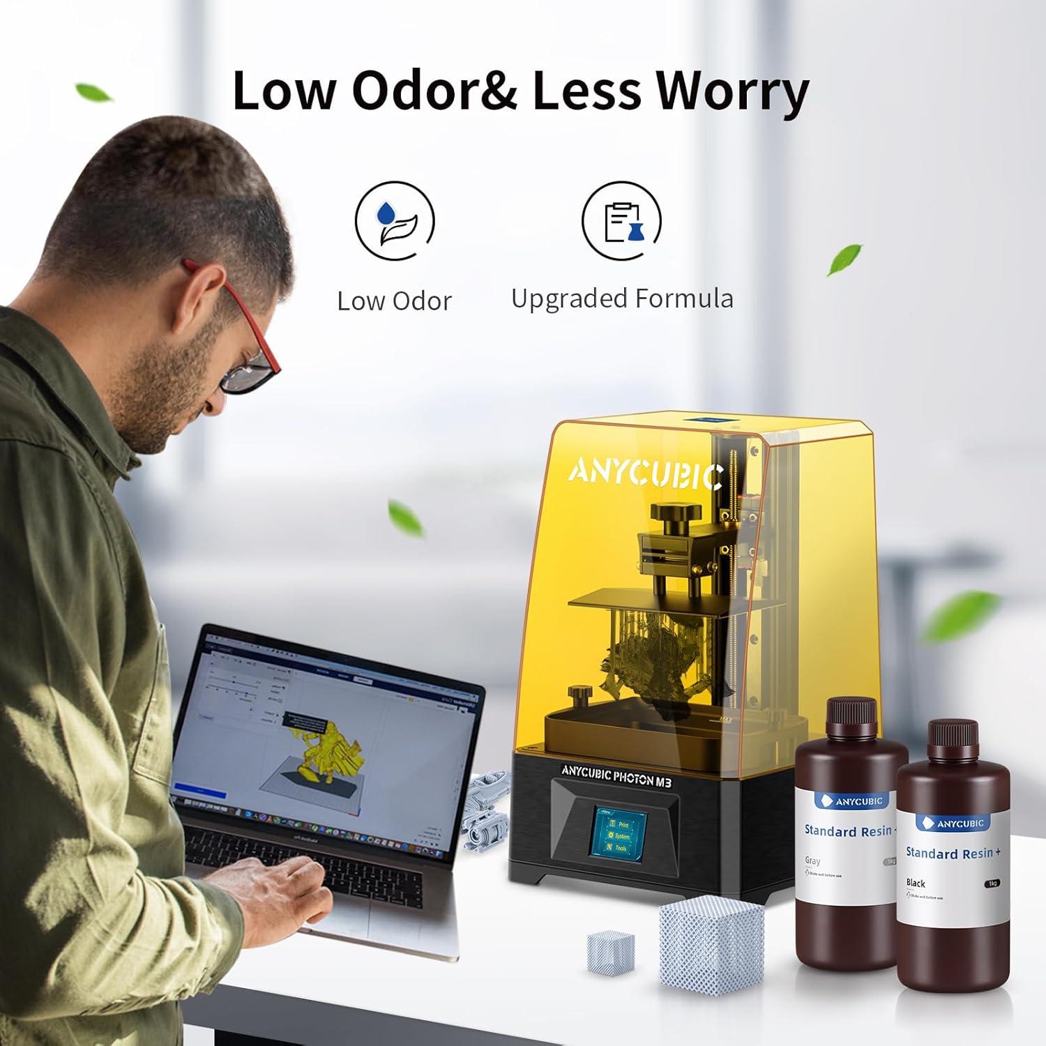 Resina UV Mejorada ANYCUBIC 1kg Gris HD para Impresora 3D