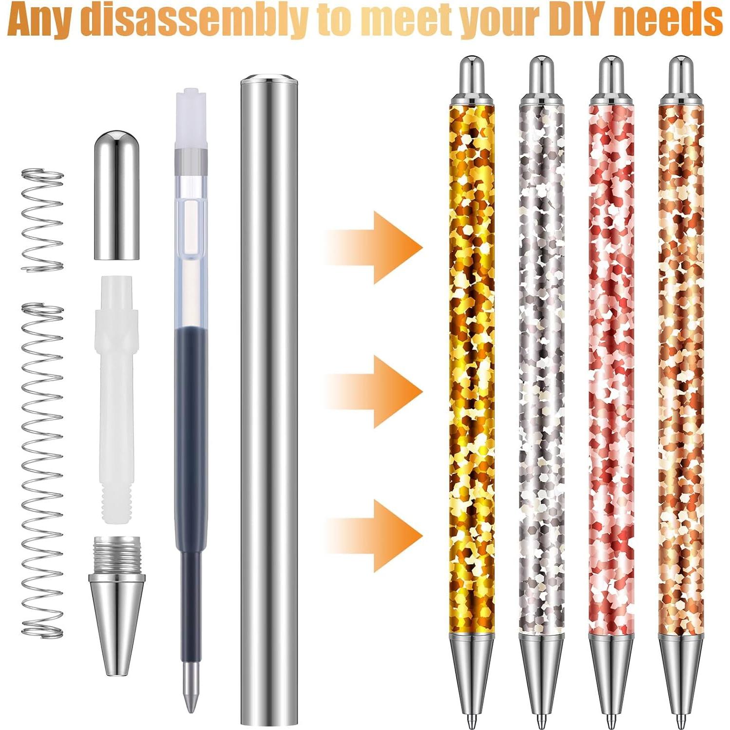 Set de 25 Bolígrafos de Acero Inoxidable Qilery con Tarjetas y Bolsas