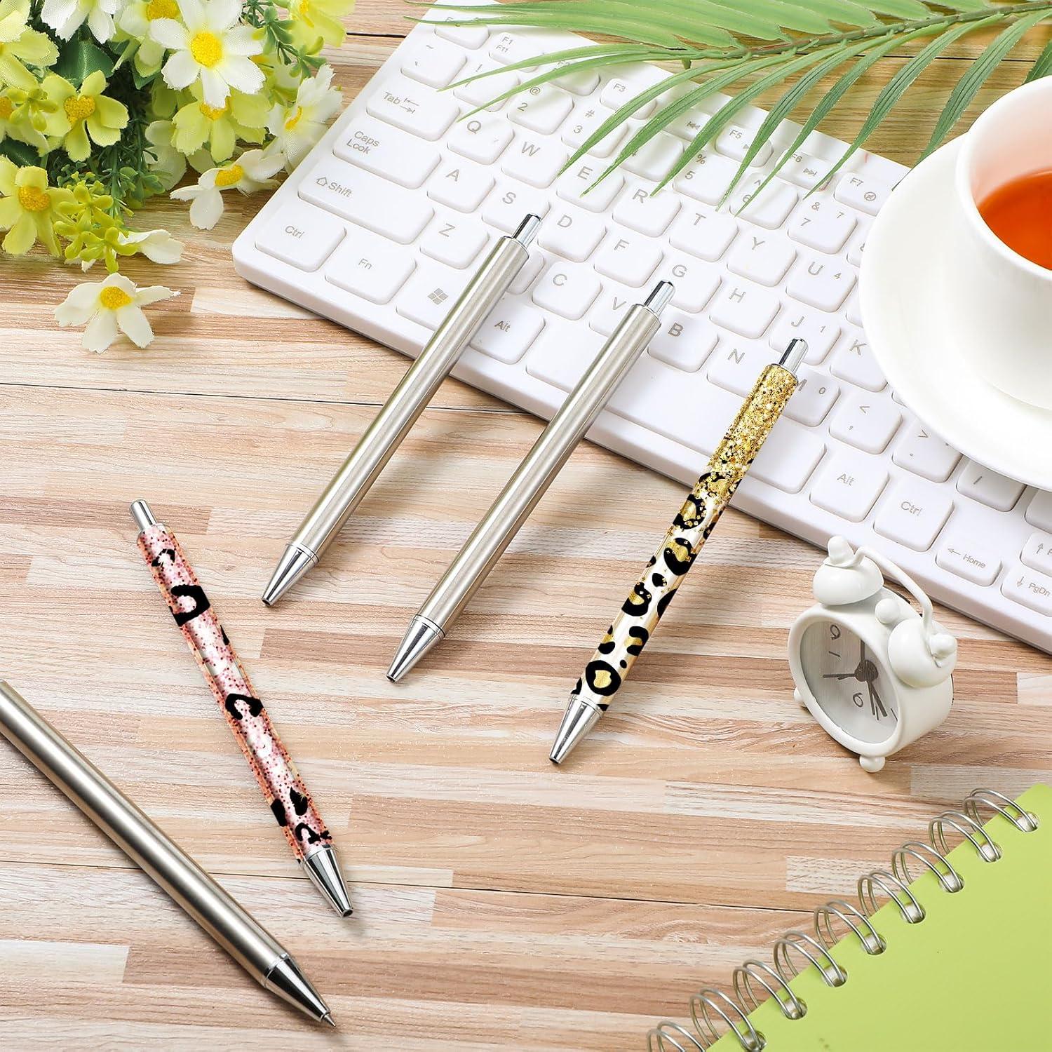 Set de 25 Bolígrafos de Acero Inoxidable Qilery con Tarjetas y Bolsas