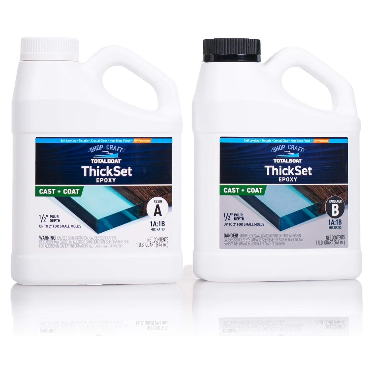 TotalBoat ThickSet Epóxido de Vertido Profundo 2L - Resina Cristalina