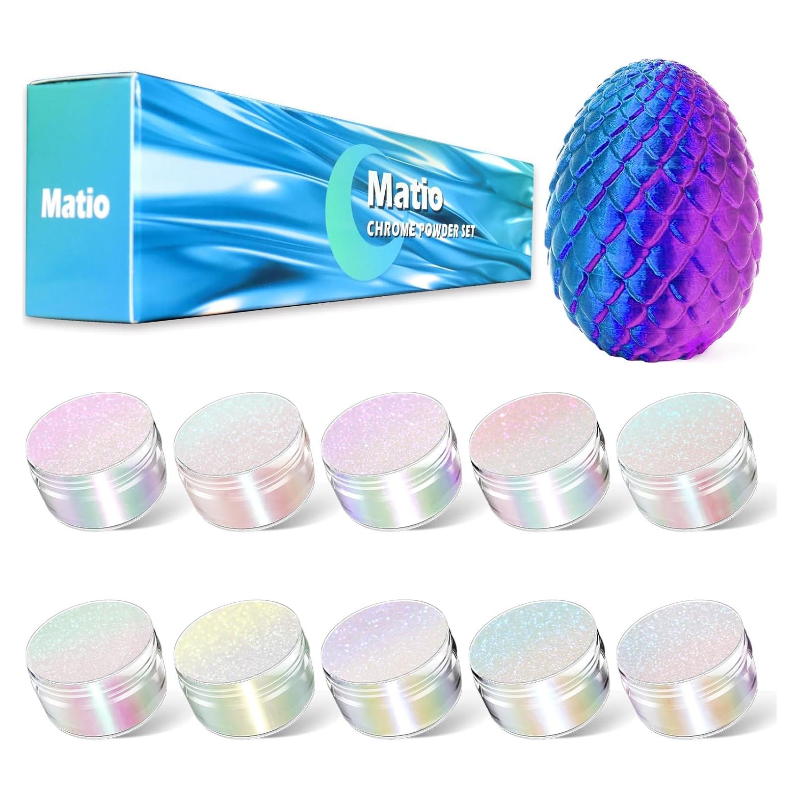 Polvo de Mica Camaleón Matio 10 Colores 30g Efecto Perlescente