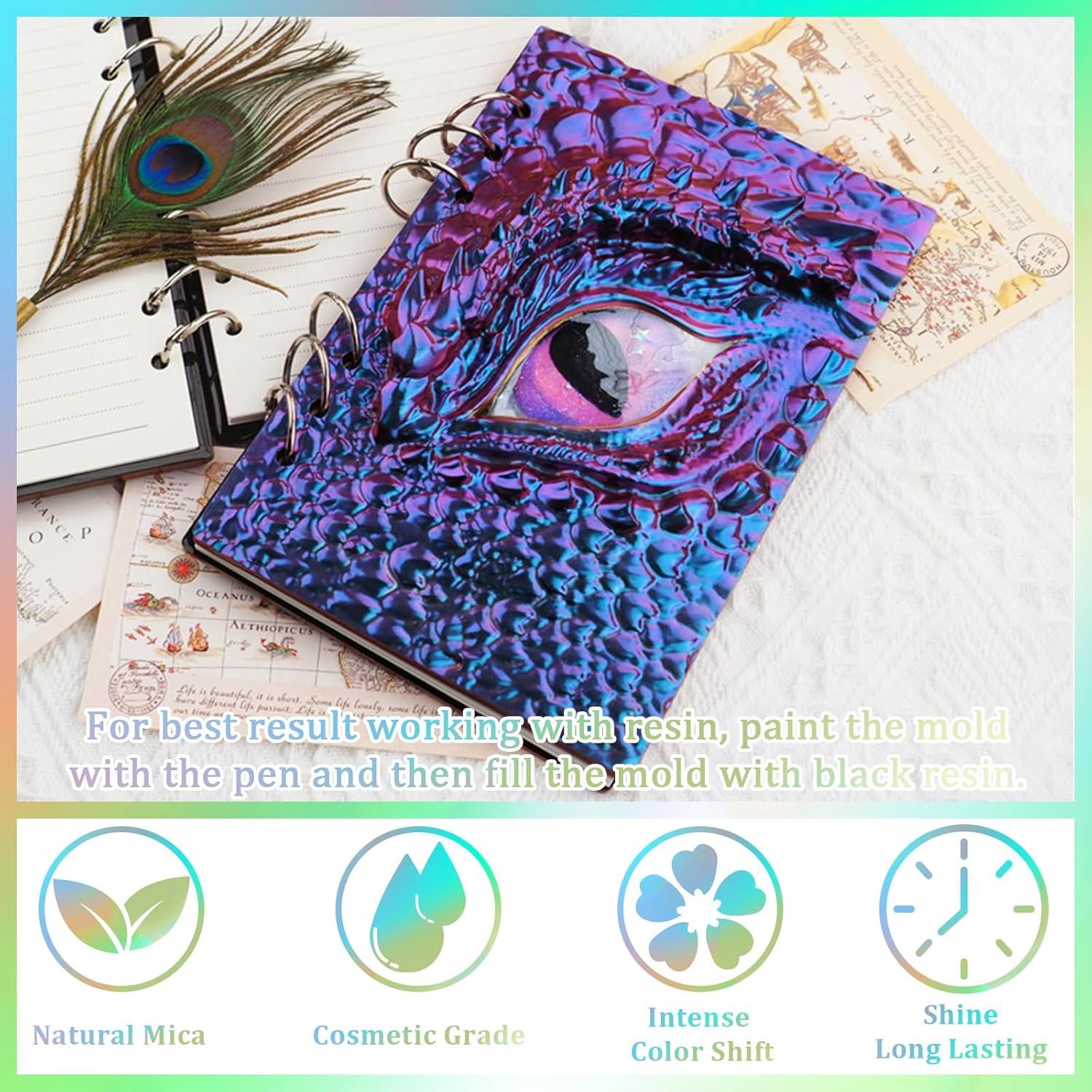 Polvo de Mica Camaleón Matio 10 Colores 30g Efecto Perlescente