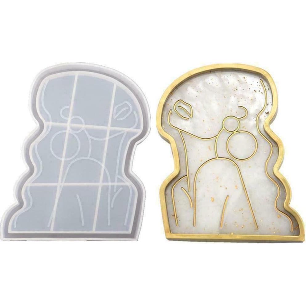 Molde de Silicona EORTA 3 Piezas para Bandejas de Resina 15.7 cm