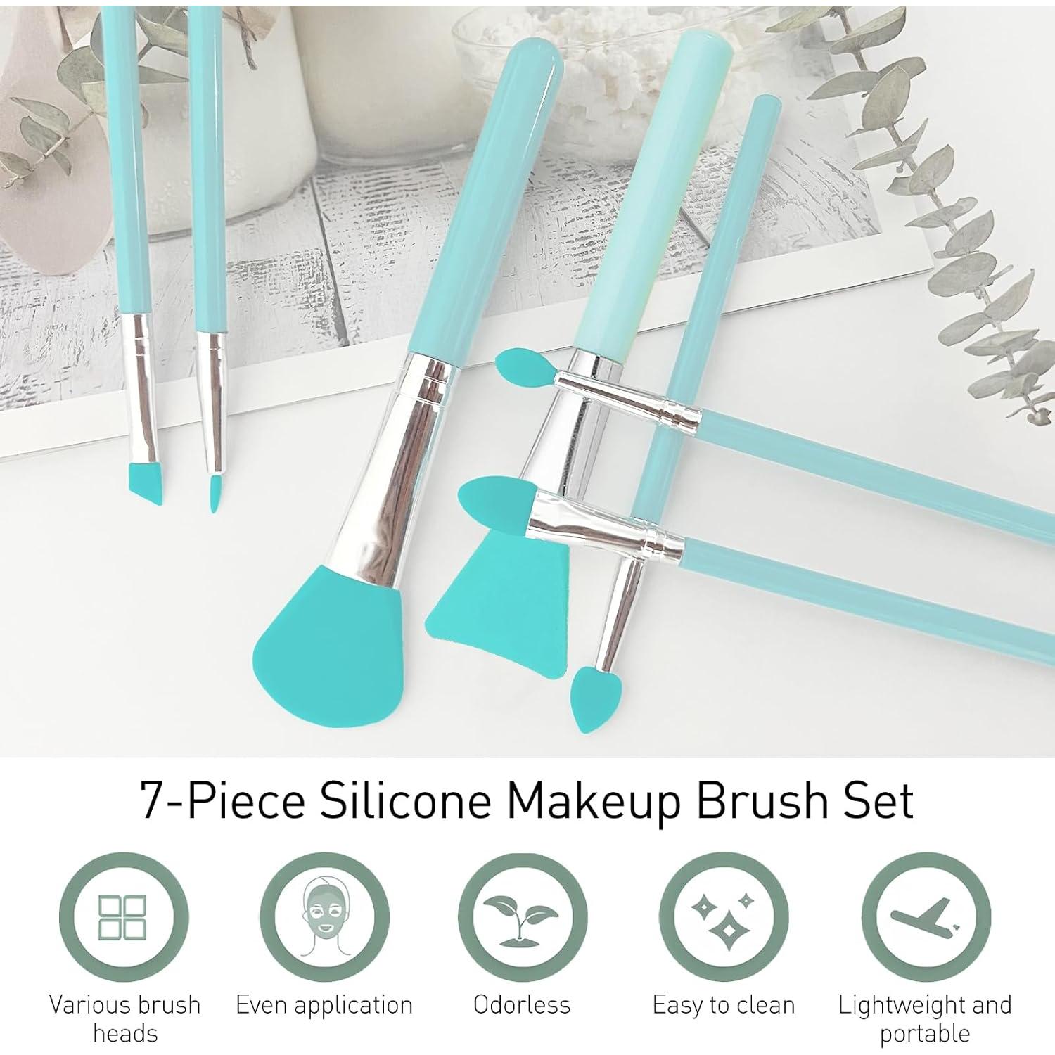 Kit de aplicadores de silicona 7 piezas J5034 para maquillaje