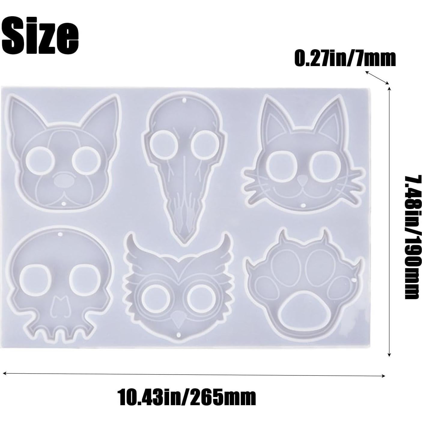 Juego de Moldes de Silicona YVOO para Joyería DIY - 4 Piezas