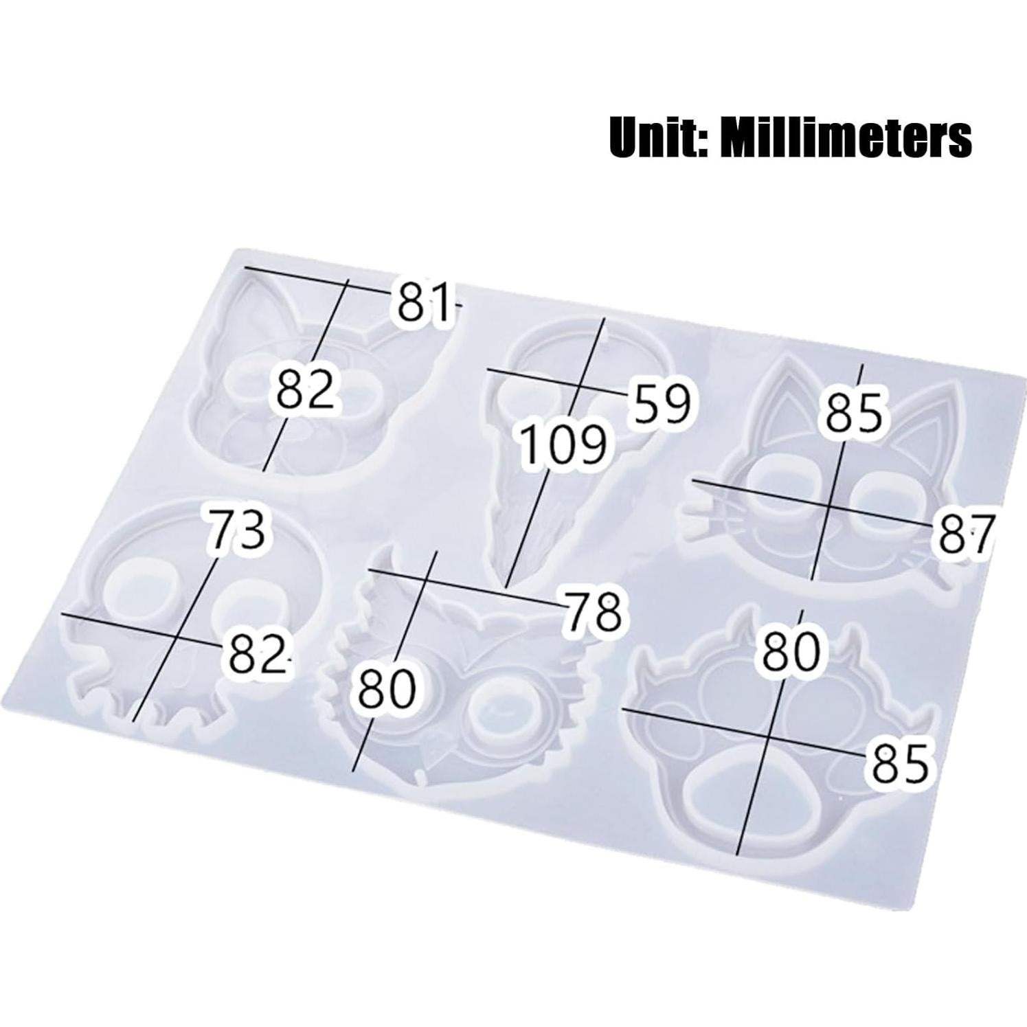 Juego de Moldes de Silicona YVOO para Joyería DIY - 4 Piezas