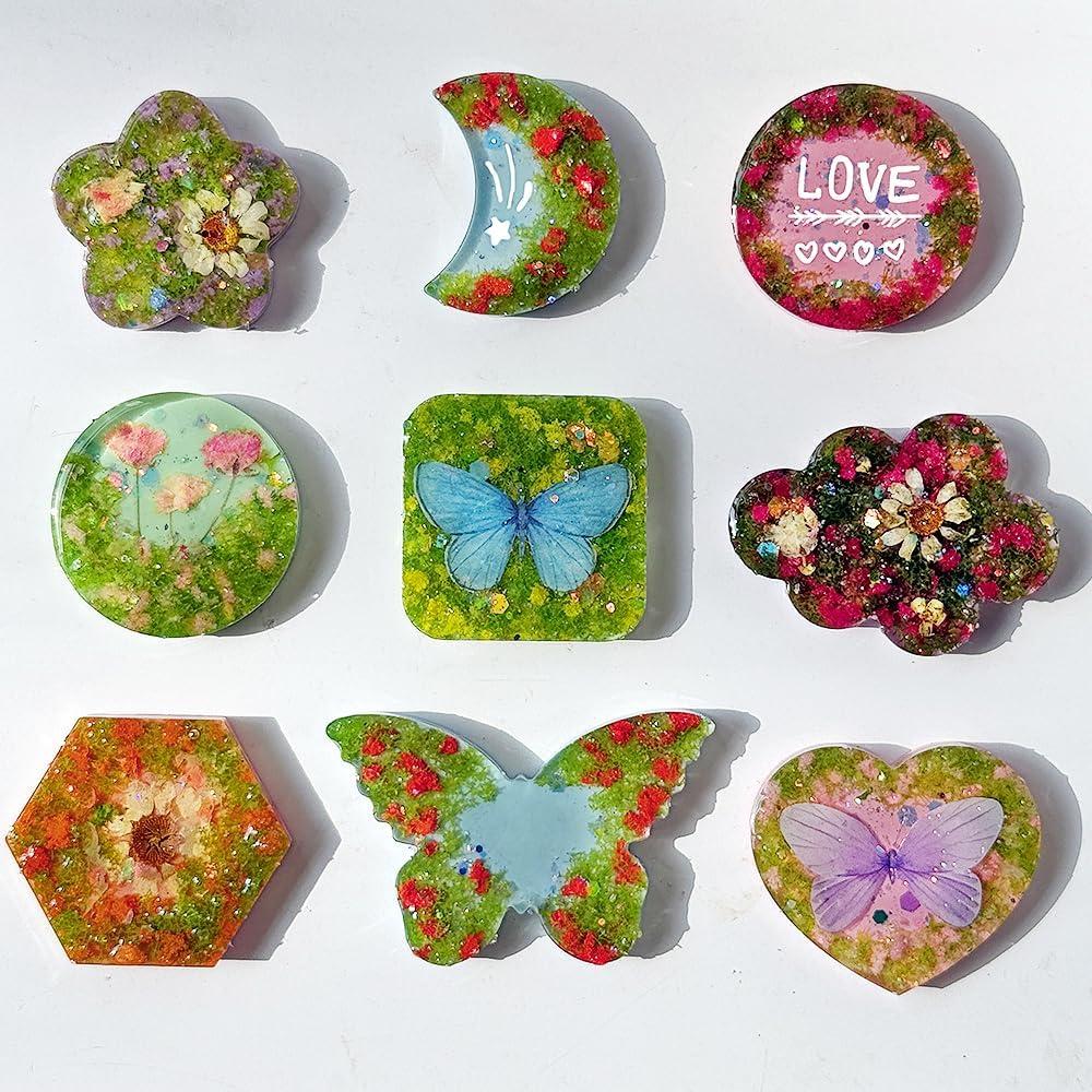 Juego de Moldes de Silicona ResinWorld - 8 Formas para Resina