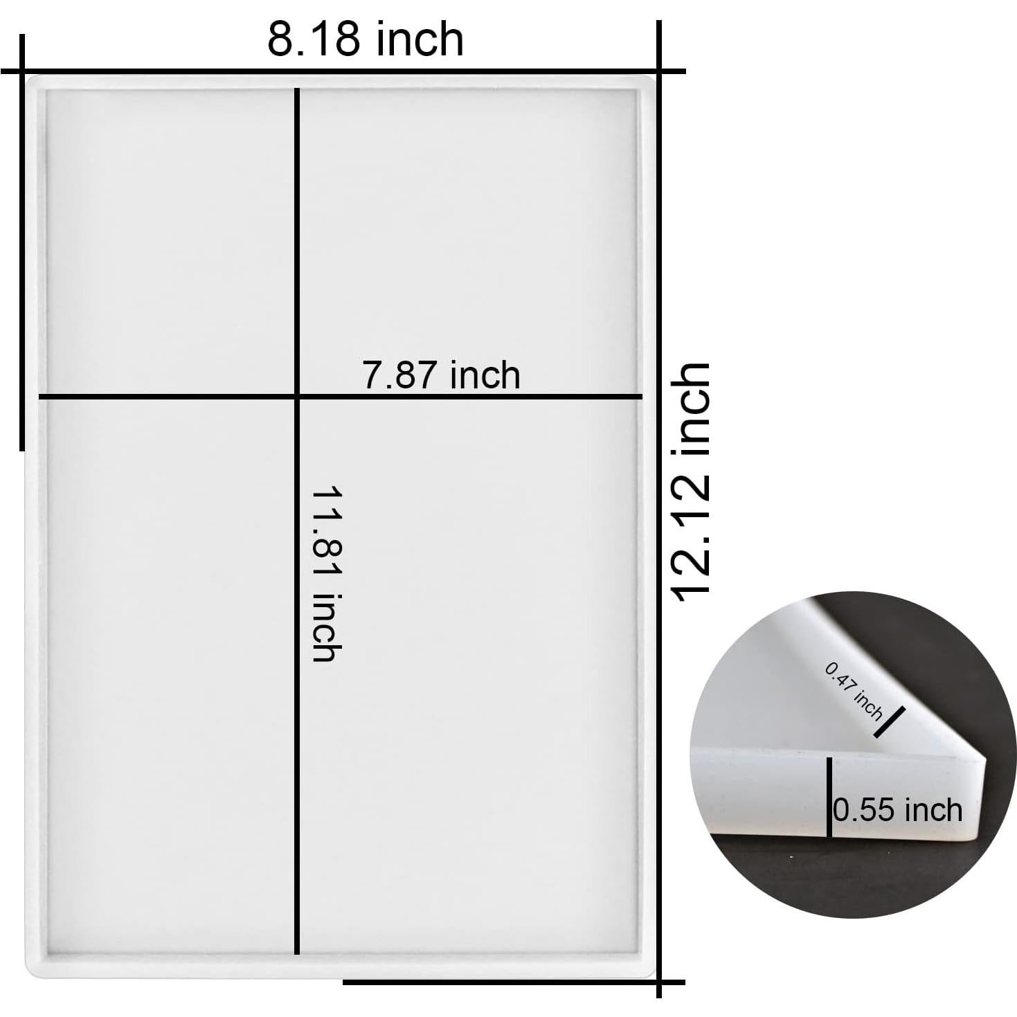 Molde de Silicona Grande ResinWorld 30.8x20.8cm Rectangular