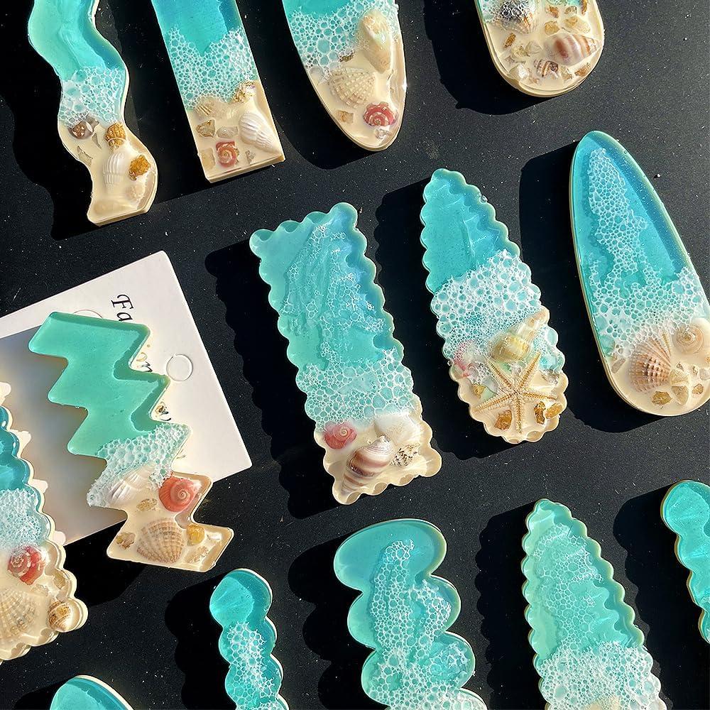 Moldes de Silicona para Clip de Cabello ResinWorld - 10 Piezas