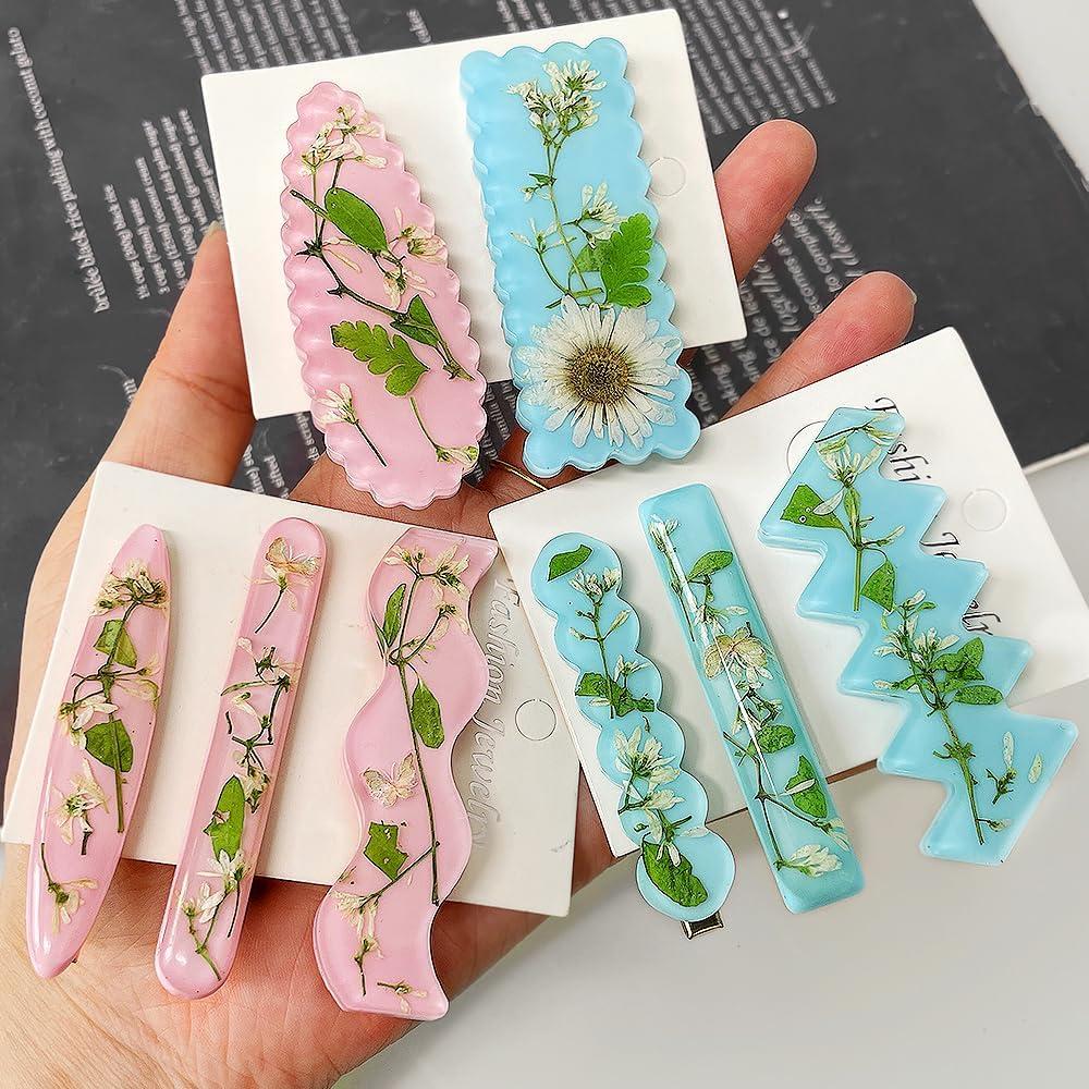 Moldes de Silicona para Clip de Cabello ResinWorld - 10 Piezas