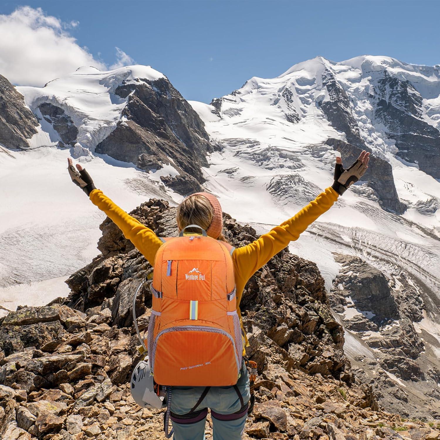 Mochila Plegable Venture Pal 35L Ultraligera Naranja