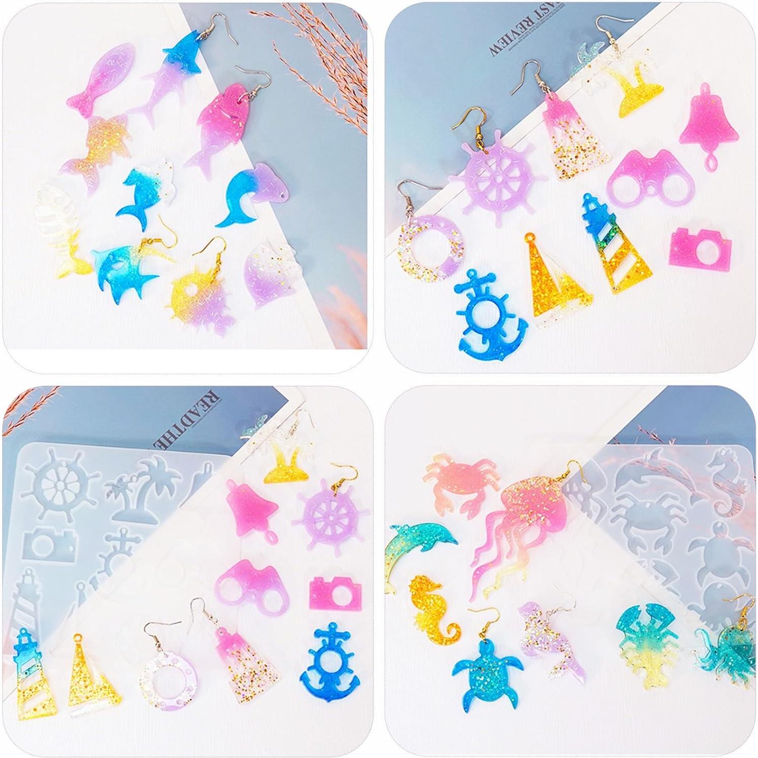 Molde de Silicona para Joyería Marina XYQHOAC - 4 Piezas