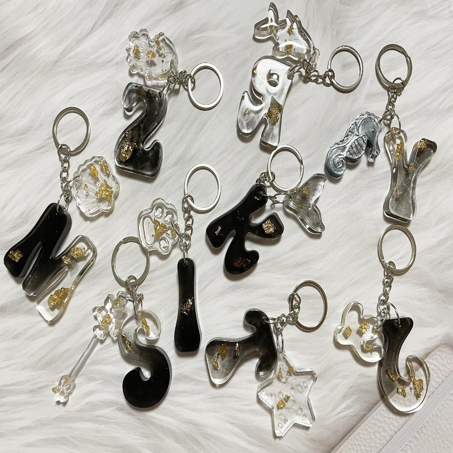 Molde de Silicona para Resina Epóxica YRIHJIXQ A-Z y 0-9