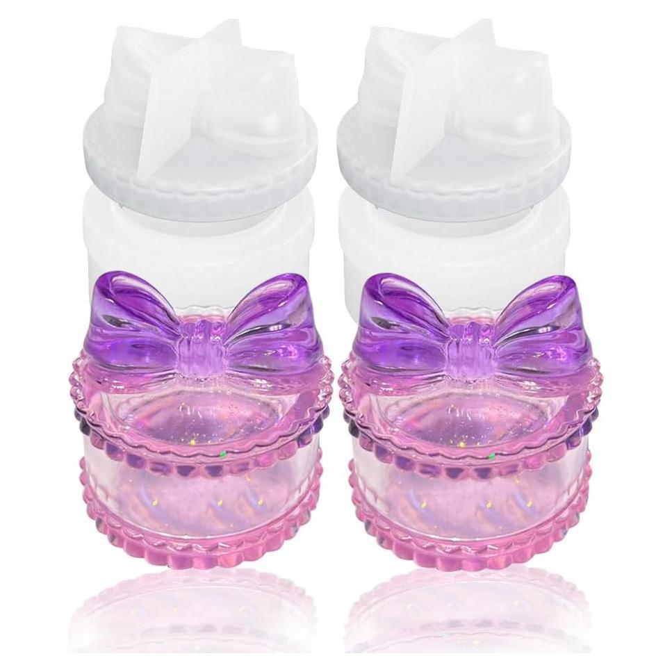 Molde de Almacenamiento Redondo BIGEBO 2 Piezas Silicona 5cm