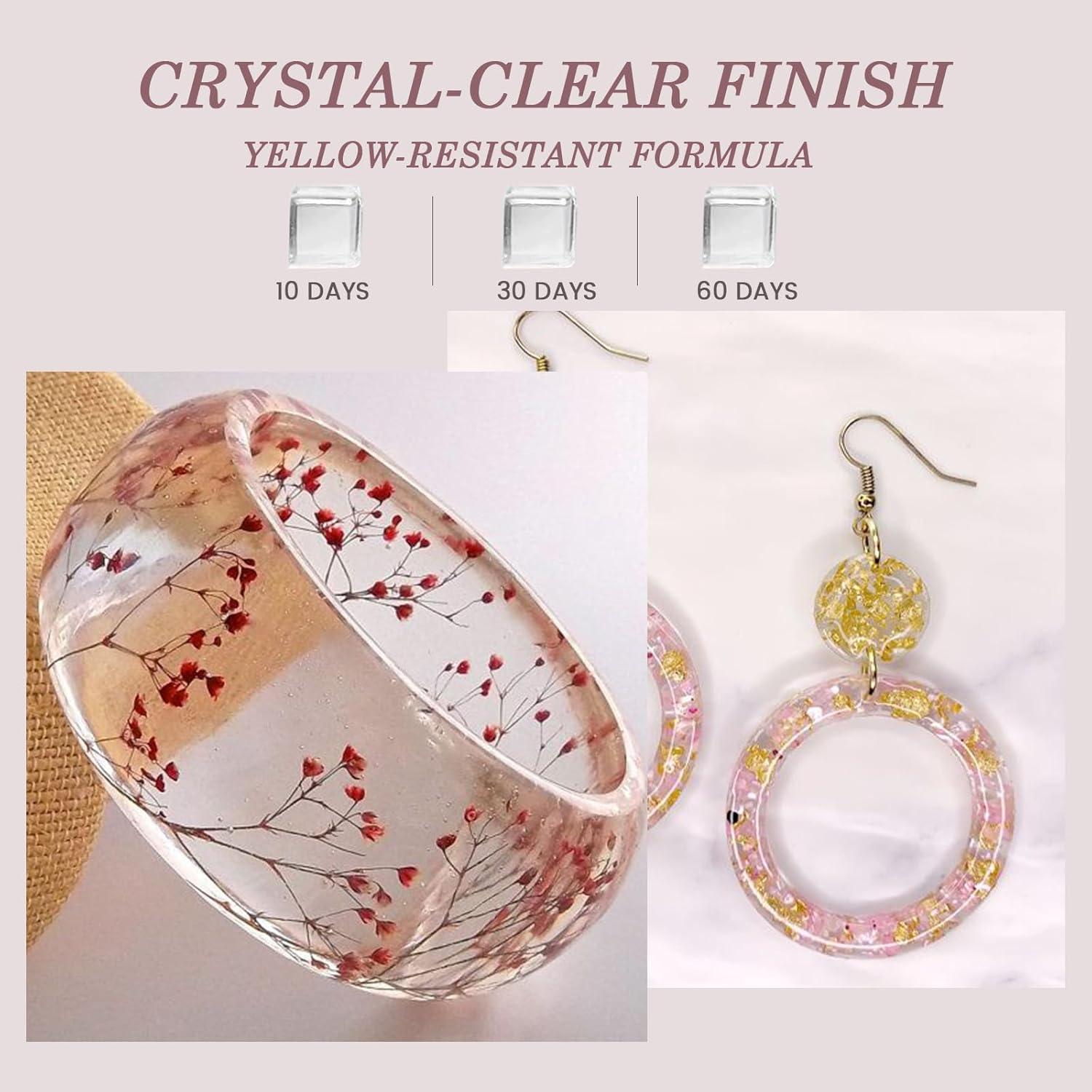 Resina UV Dura 1000g Bsrezn para Joyería y Manualidades