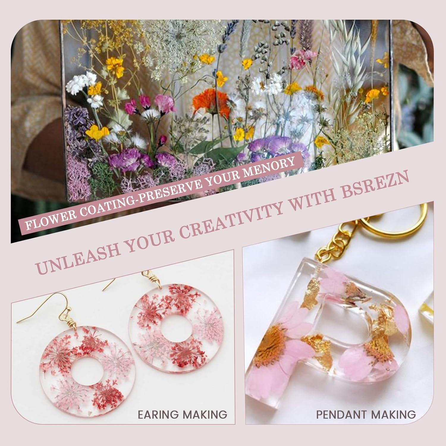 Resina UV Dura 1000g Bsrezn para Joyería y Manualidades